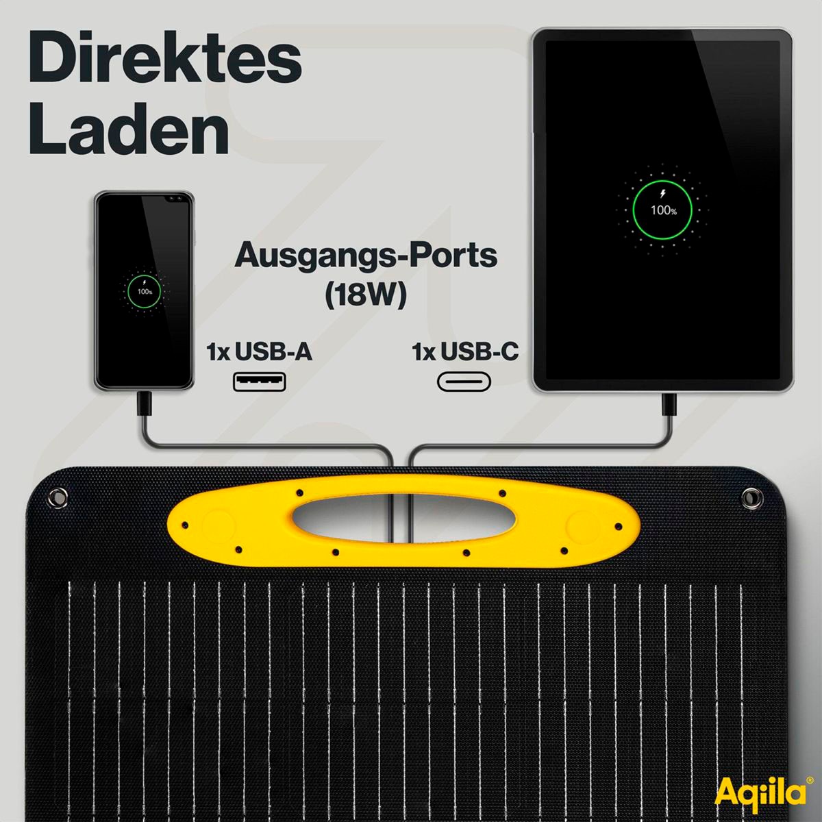 Aqiila Solarladegerät »Sunbird P21 Solar Charger 21W«