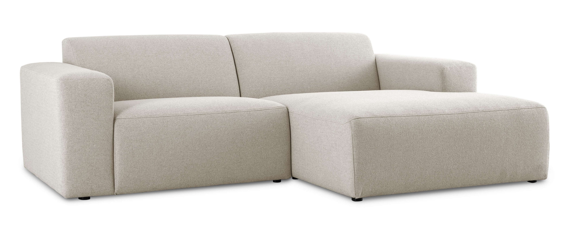 INOSIGN Ecksofa »Koa,228cm, L-Form, Modulsofa, Webstoff, Cord, Struktur«, Designsofa, weicher Lounge-Sitzkomfort, Welleunterfederung, bodentief
