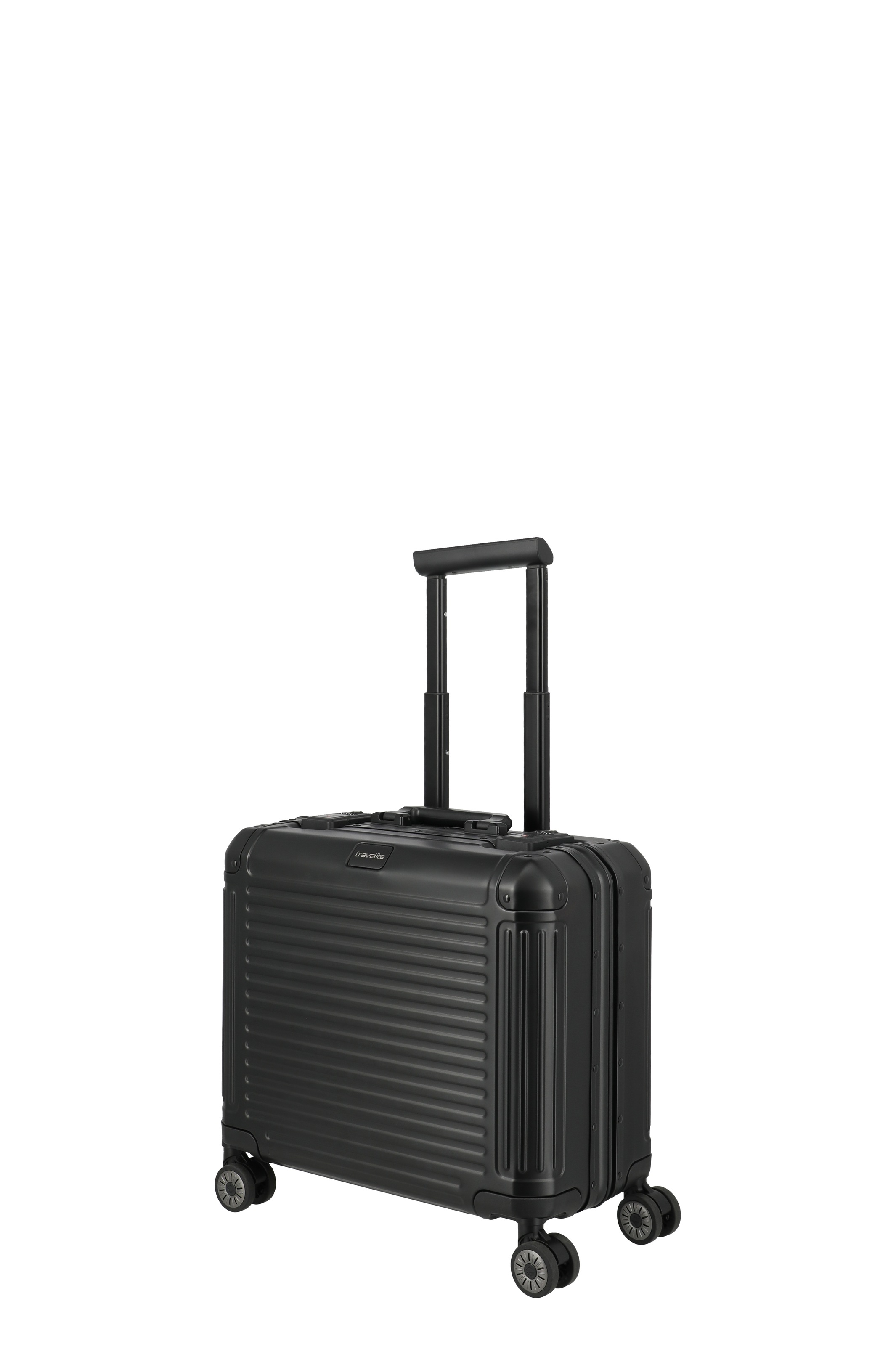 travelite Hartschalen-Trolley 32 l 4 Rollen 15,6"-Laptopfach, TSA-Schlösser und herausnehmbare Dokumentenfächer