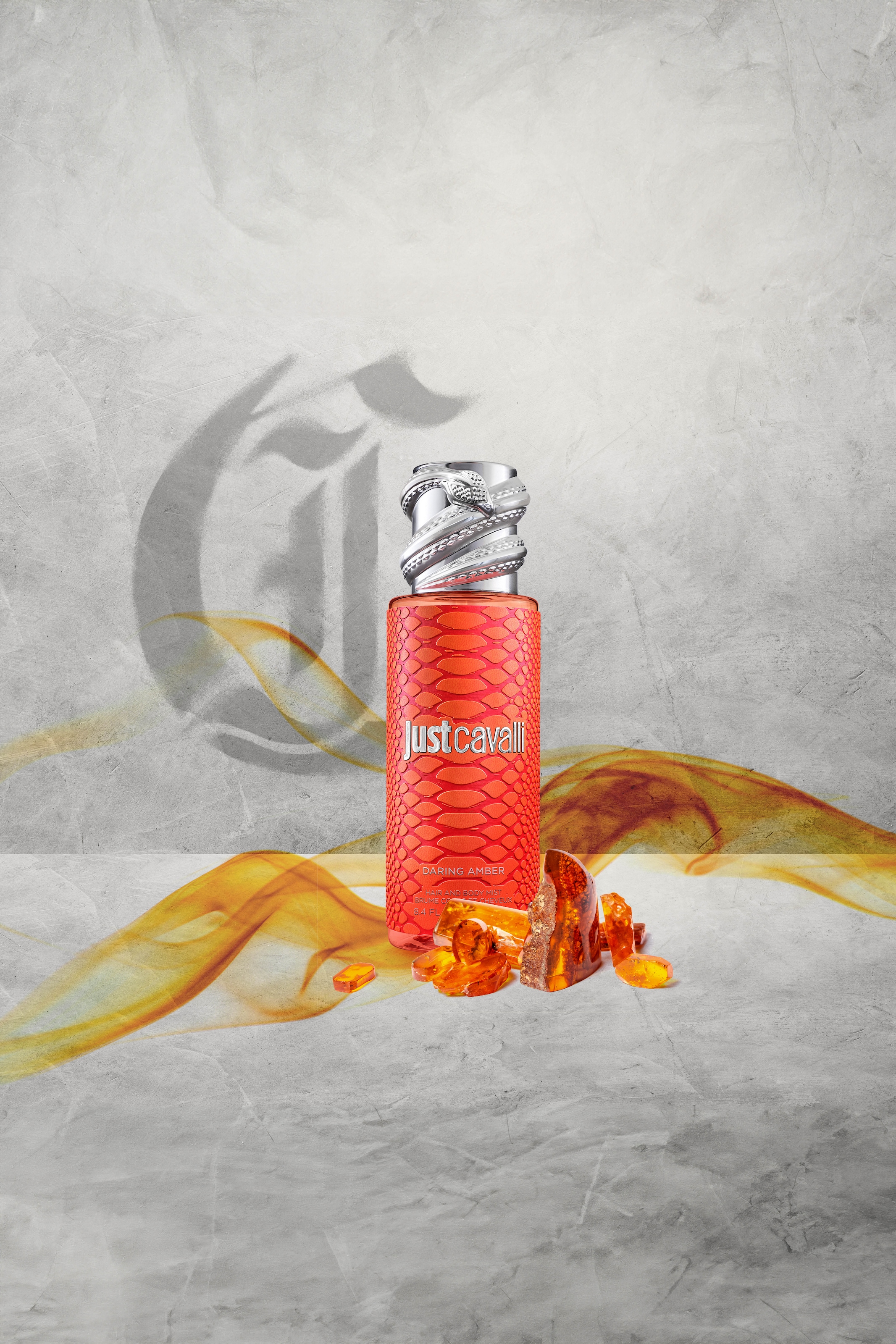 roberto cavalli Körperspray »JUST CAVALLI FRAGRANCE MIST DARING AMBER ORANGE« 6 mit fruchtiger Duftnote, Hair & Body Mist für Haar und Körper