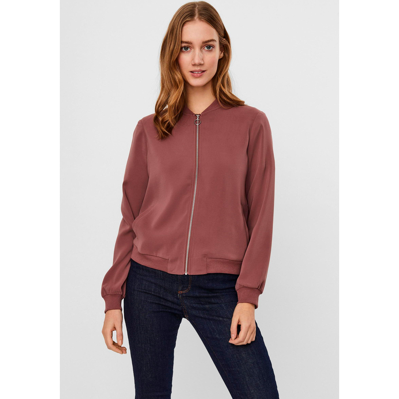 VERO MODA Bomberjacke »VMCOCO L/S BOMBER NOOS« in modisch kurzer Form Rose Brown L L Übergangsjacke von Vero Moda