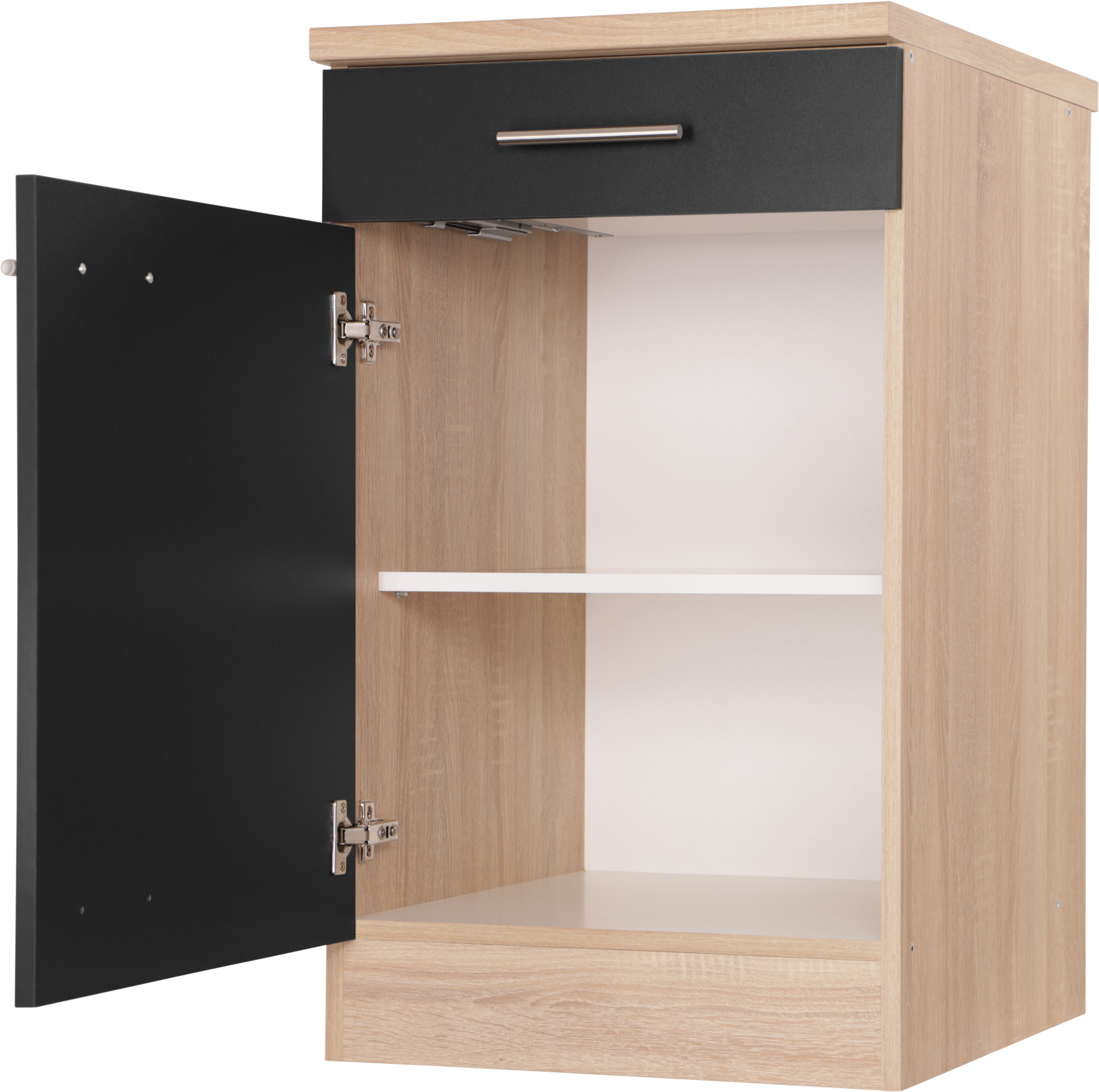 RESPEKTA Unterschrank »Merle« Breite 50 cm, Soft-Close, Griffe aus Metall, 85 cm Arbeitshöhe