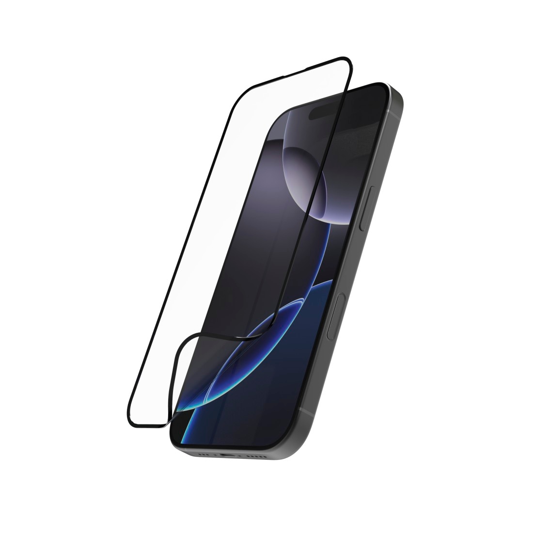 Hama Displayschutzglas »Handy-Schutzglas "Super Hybrid" für Apple iPhone 17 Pro, Montagehilfe« High-End-Schutzglas mit D3O®-Lizenz
