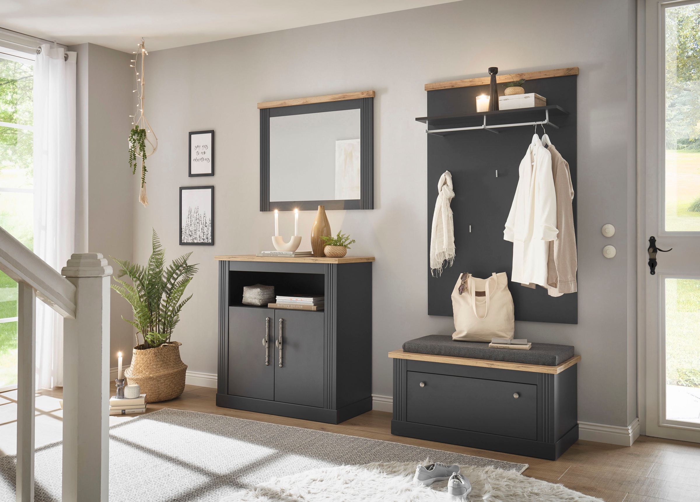 Home affaire Garderoben-Set »WESTMINSTER TOPSELLER!«, (4 St., Schuhbank, Sp günstig online kaufen