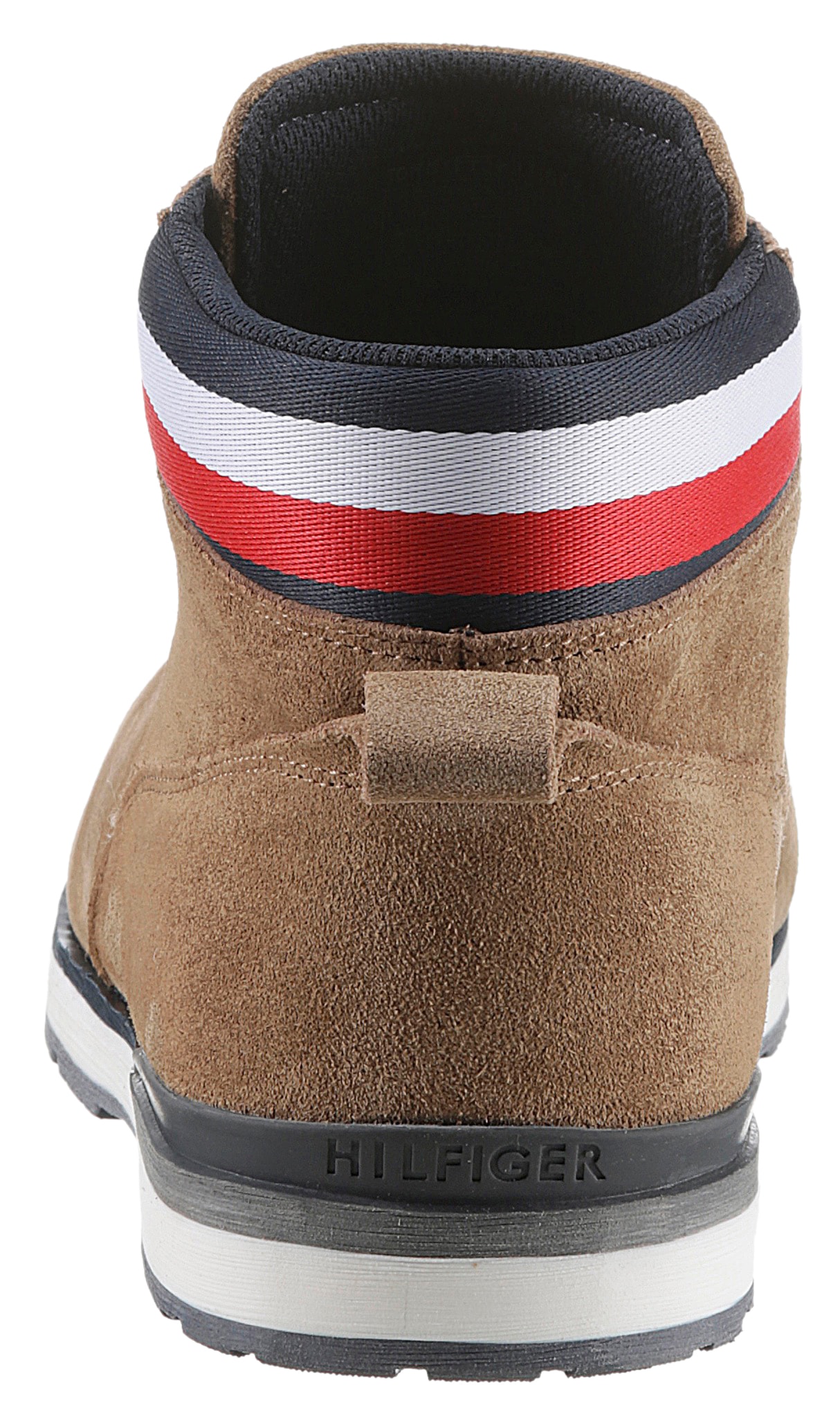 Tommy Hilfiger Schnürboots »CORE HILFIGER SUEDE BOOT«, mit Anziehlasche