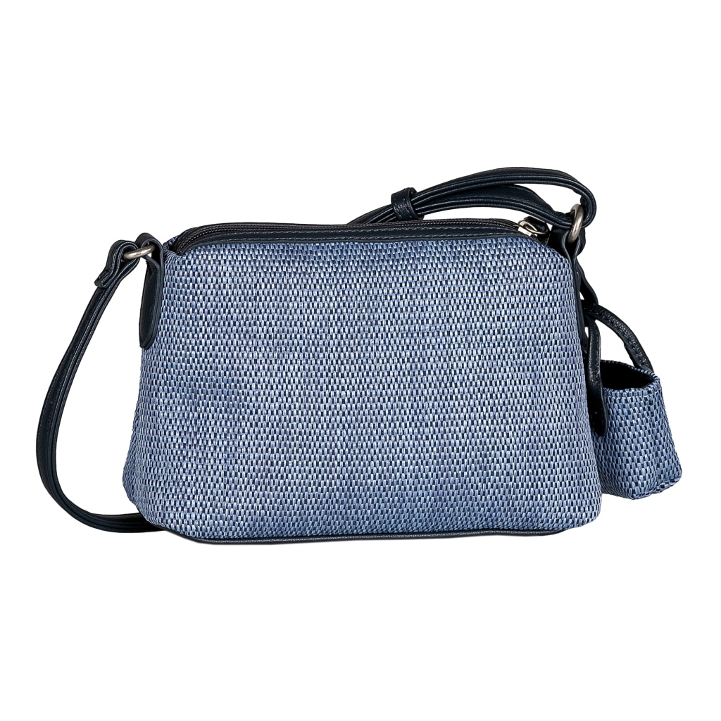 Gabor Handtasche »Granada Denada« sommerlich gestreiftem Bast & glattes Lederimitat mit Mini-Me Anhänger