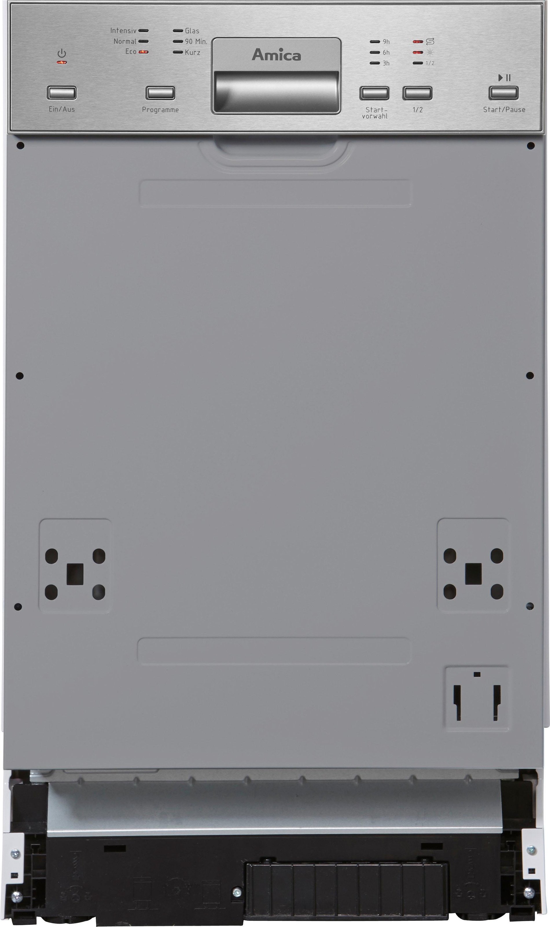 Amica teilintegrierbarer Geschirrspüler »EGSP 14895-1 E«, EGSP 14895-1 E, 10 Maßgedecke, Energiesparfunktion ECO