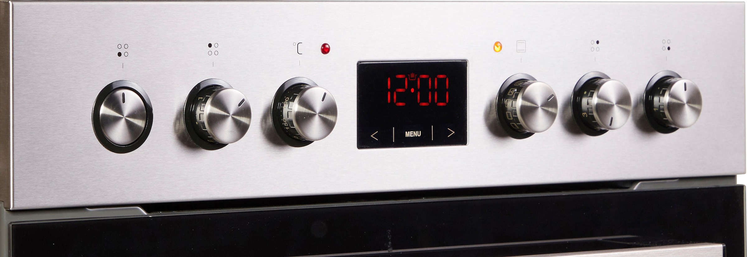 Amica Elektro-Herd-Set »EHC 934 001 E«, mit 3-fach-Teleskopauszug, Simple Steam Reinigungsfunktion, SteamClean