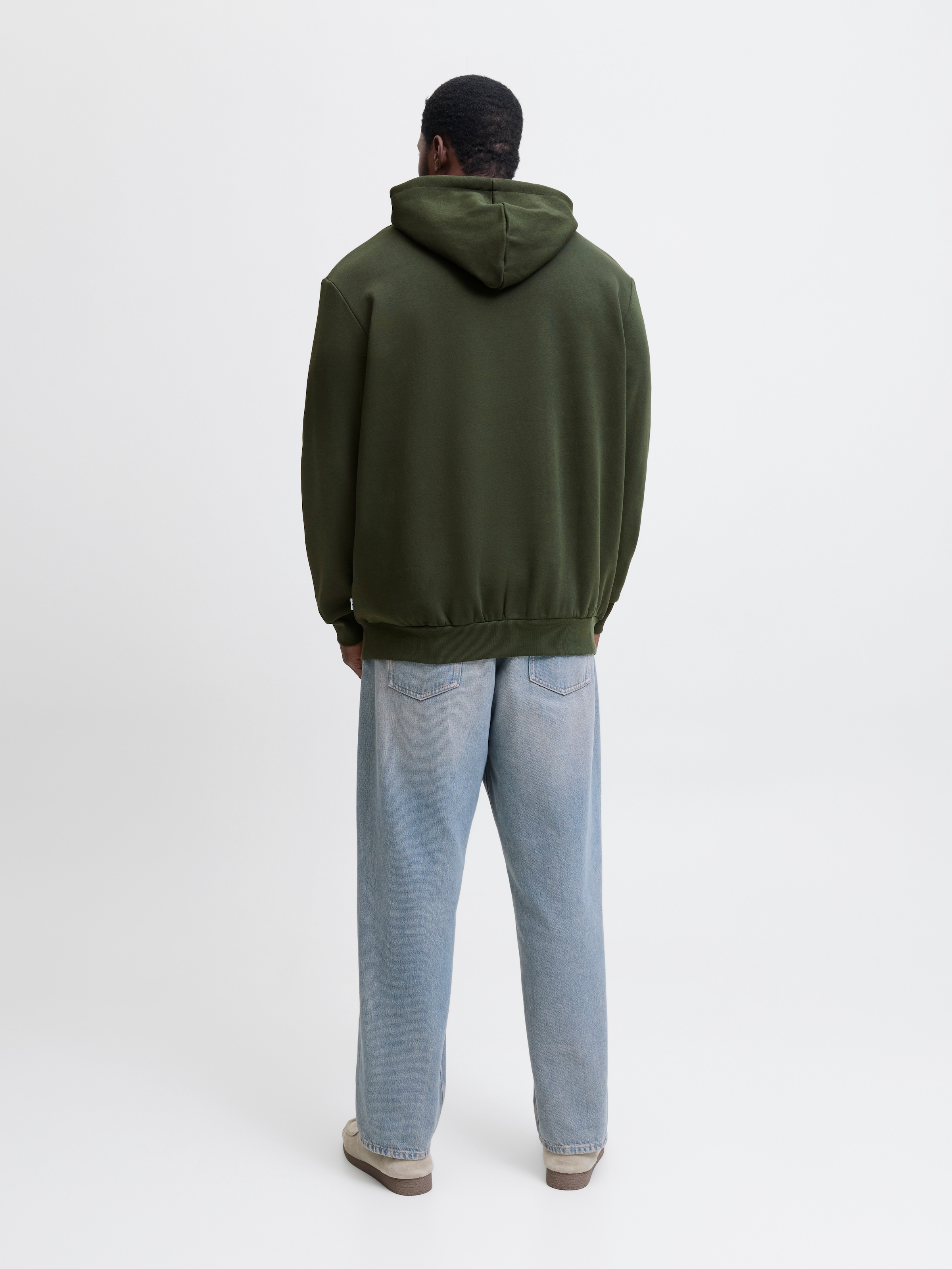 Jack & Jones PlusSize Hoodie »JJELOGO SWEAT HOOD 2 COL 24/25 NOOS PLS«, mit Logo Frontprint
