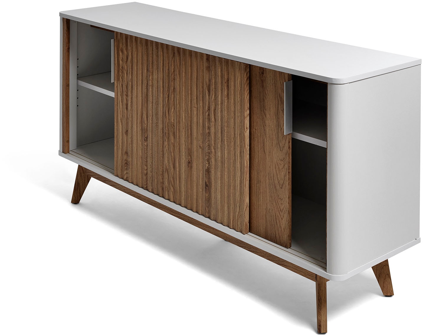 Jahnke Sideboard »WAVE SBS 145«, (1 St.), Retro-Stil, mit 2 Schiebetüren, ca. 148 cm