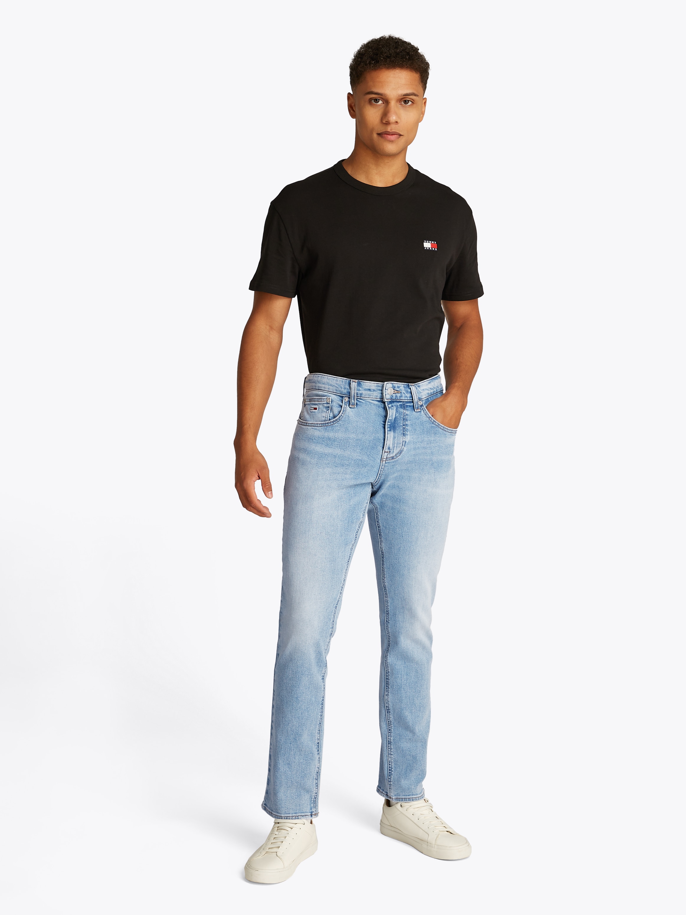 Tommy Jeans Slim-fit-Jeans »Scanton Slim Denim«, Mit Gürtelschlaufen
