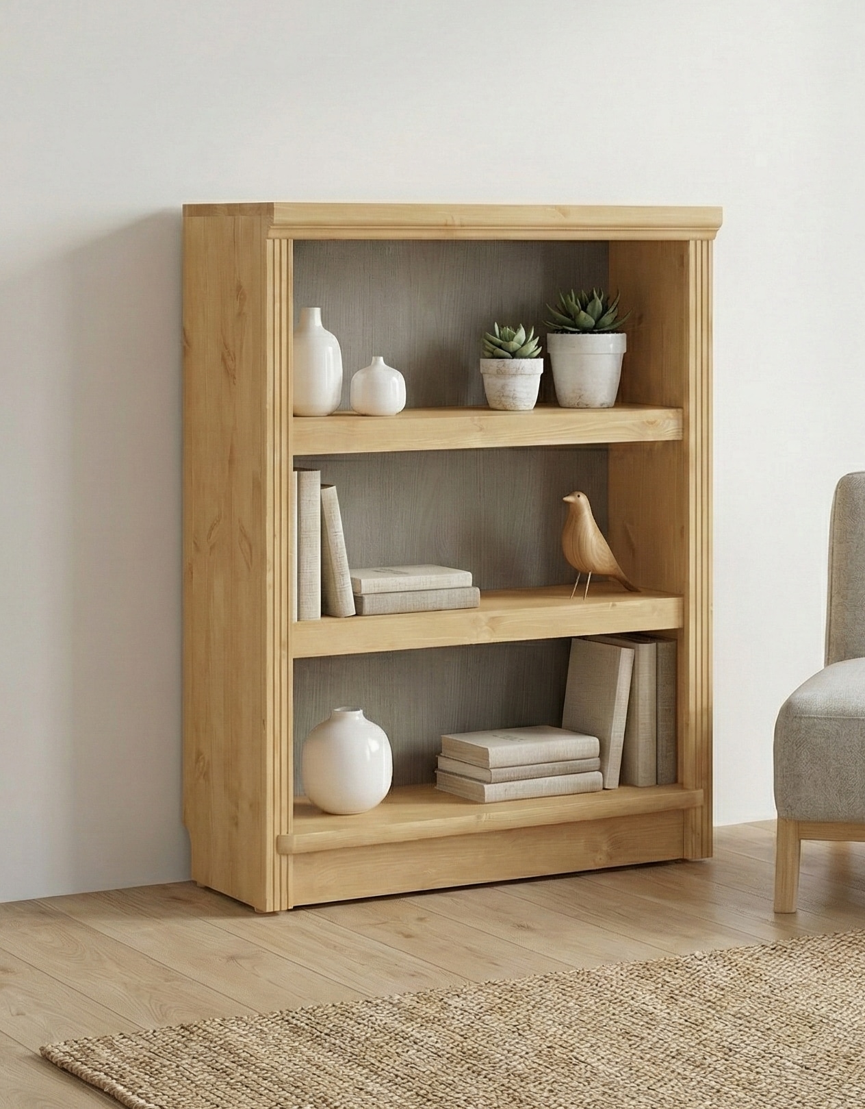 OTTO home Standregal »Soeren Regal Bücherregal B/T/H: 80/29/97 cm« massive Kiefer, FSC®-zertifiziert