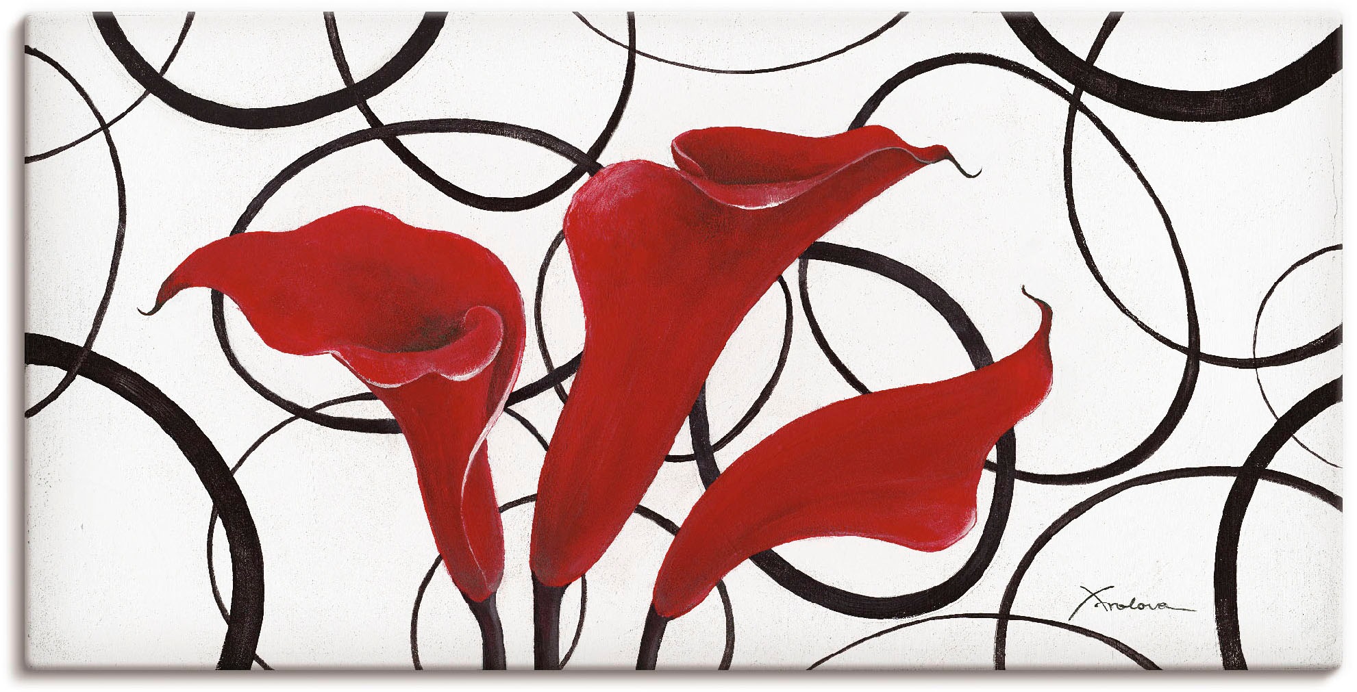 Artland Wandbild »Callas«, Blumen, (1 St.), als Leinwandbild, Wandaufkleber günstig online kaufen