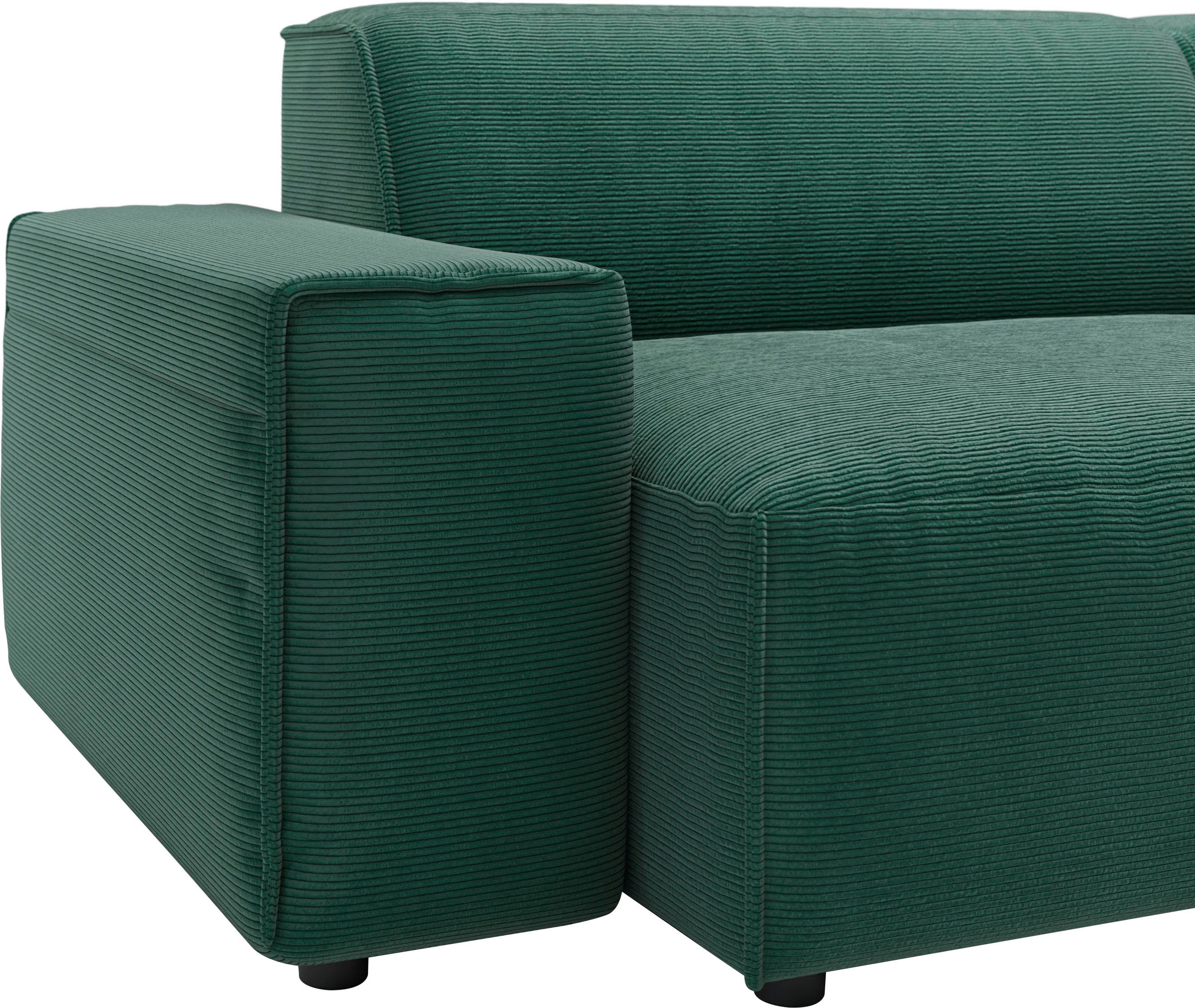 andas Ecksofa »Glimminge L-Form auch in Breitcord, Feincord + Easy care-Bezug,«, Breite 264, Zierkissen