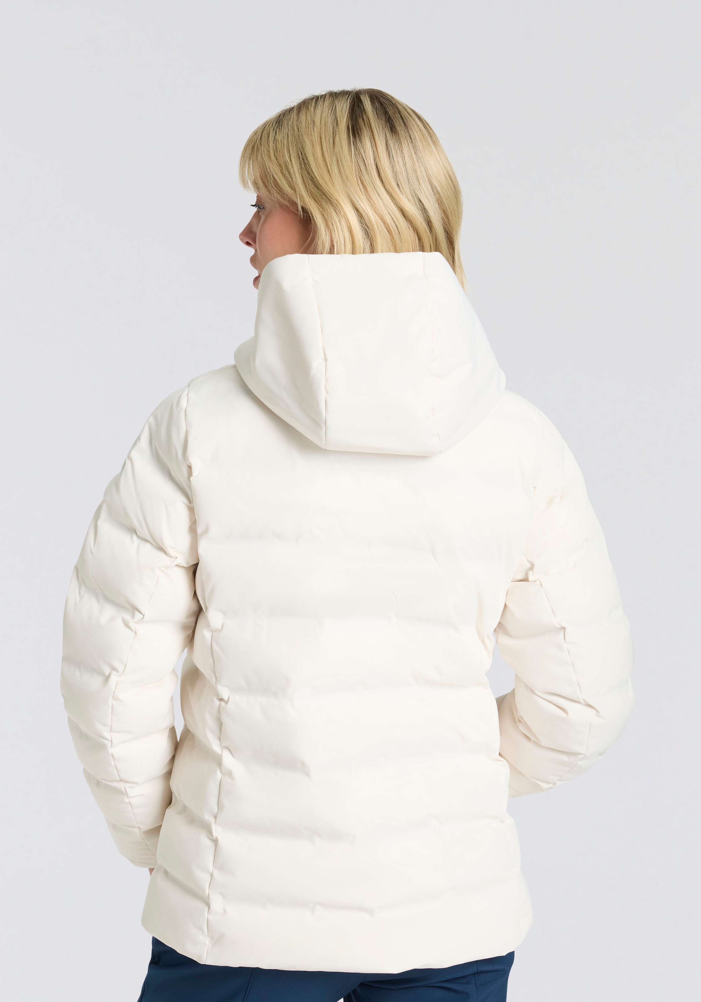 CMP Steppjacke »WOMAN JACKET FIX HOOD« 1 Stk. tlg. wärmend & winddicht & wasserabweisend