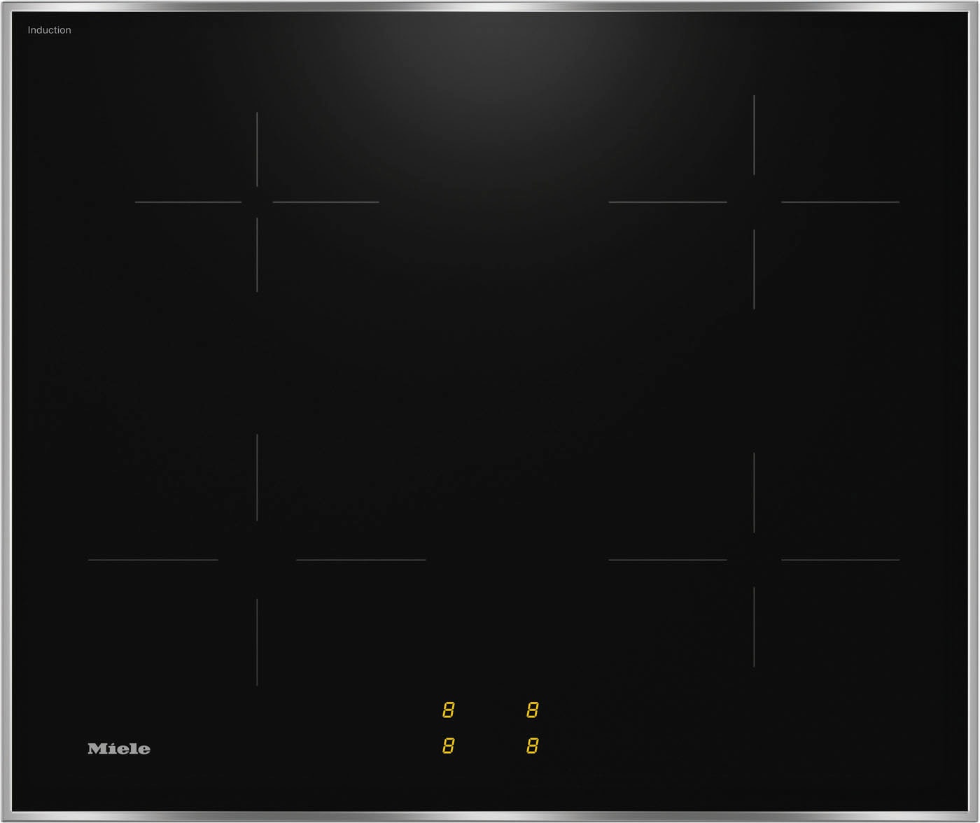 Miele Induktions Herd-Set »H2455I D OBSW/EDST-LOOK + KM 7061 F«, PerfectClean Ausstattung, EasyControl Bedienung
