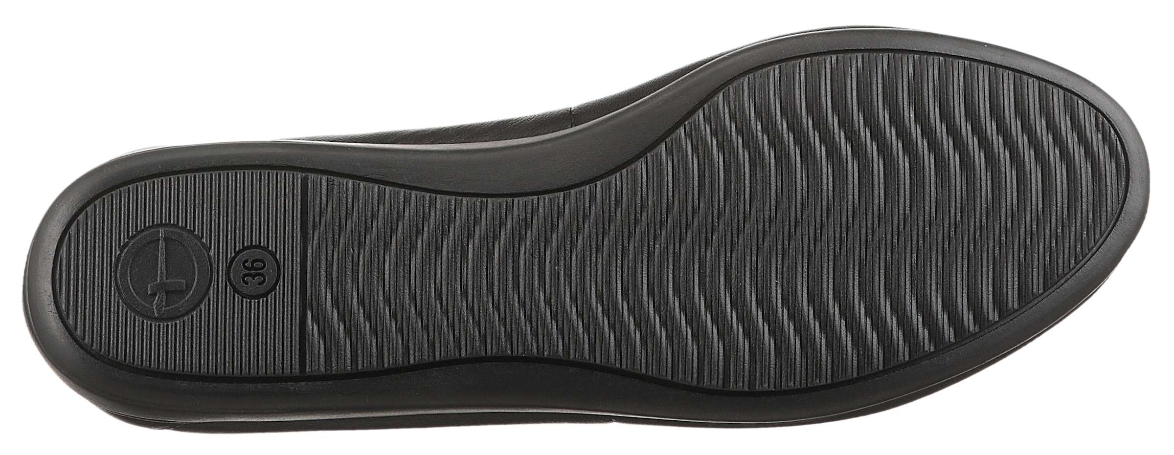 Tamaris Ballerina, Schlupfschuh, Bequemschuh mit komfortablem Elastikeinfass