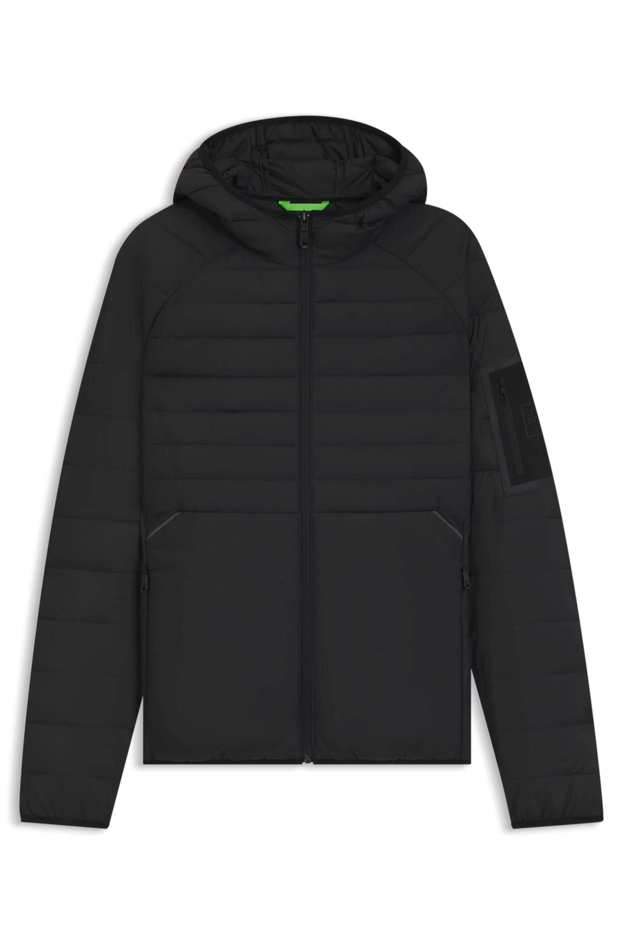 BOSS GREEN Steppjacke »OW Urbanex JT HD« mit Kapuze Kapuze, Regular Fit, reflektierende Details