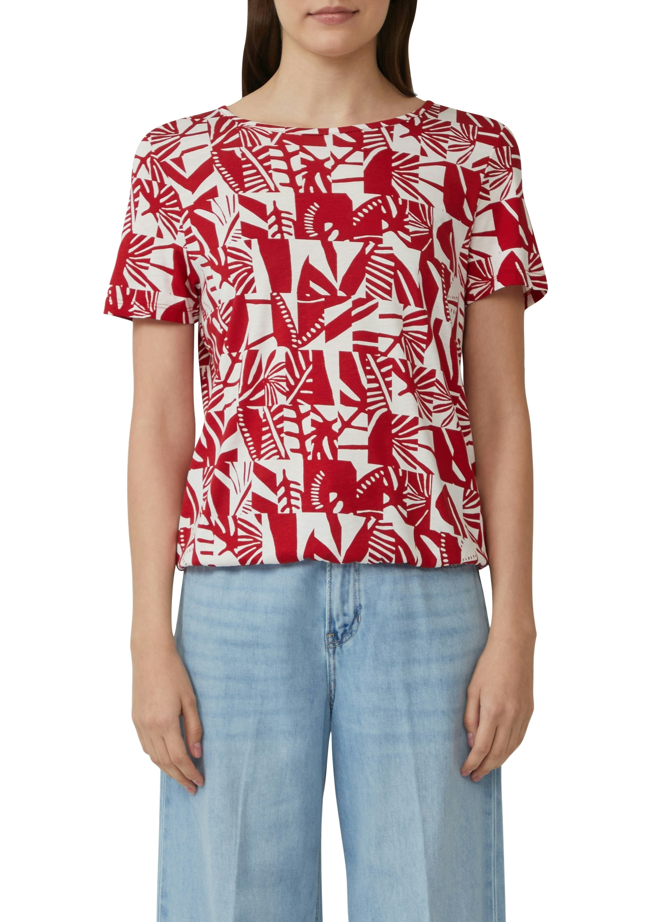 s.Oliver Print-Shirt im O-Shape mit Cut-out