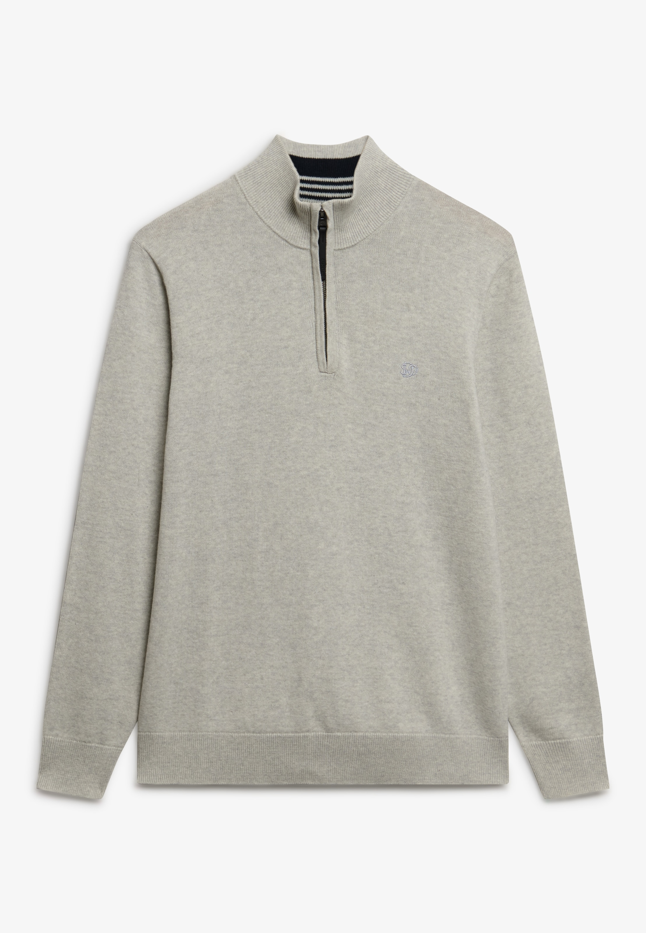 Superdry Troyer »ESSENTIALS COTTON HALF ZIP« aus Baumwolle, Slim Fit, hochschließender Kragen mit Reißverschluss