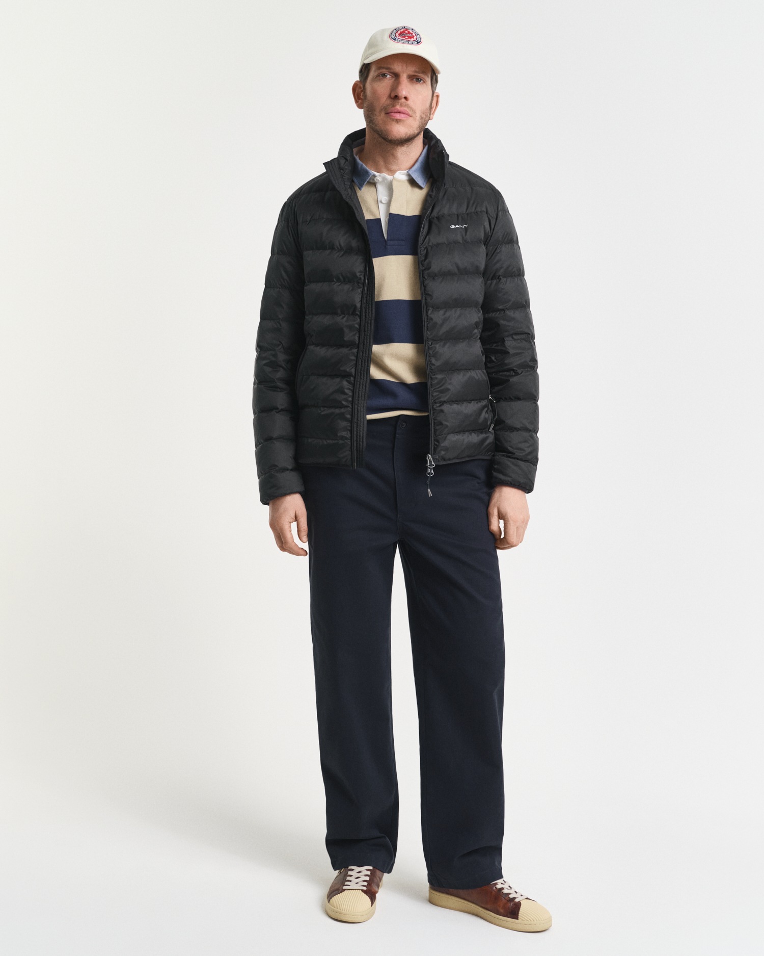 Gant Steppjacke »LIGHT DOWN JACKET« 2-Wege-Reißverschluss, Übergangsjacke, regular fit