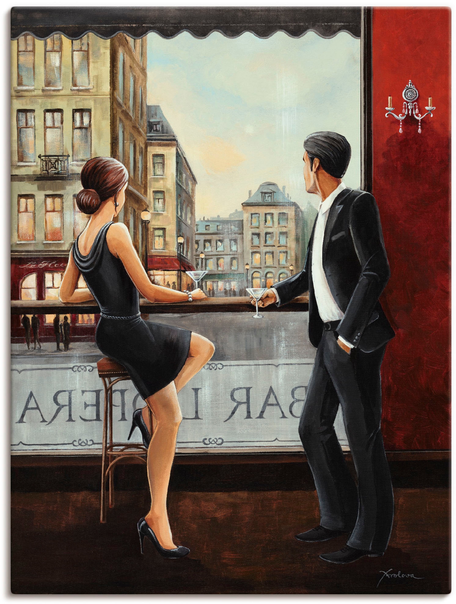 Artland Wandbild »Bar«, Bar & Lounges, (1 St.), als Alubild, Outdoorbild, Leinwandbild, Poster, Wandaufkleber