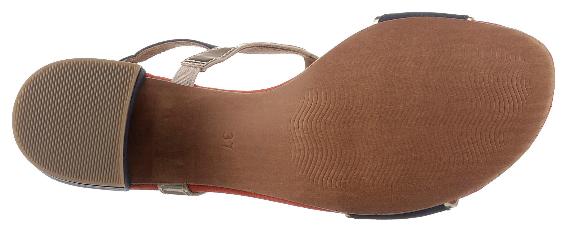 MARCO TOZZI Sandalette  , Blockabsatz, Sommerschuh, Riemchensandale mit verstellbarer Schnalle