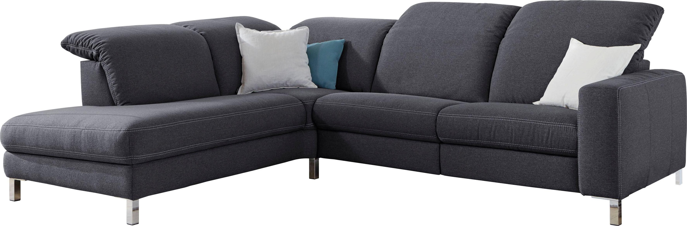 3C Candy Ecksofa »Homely bequem und komfortabel, mit verstellbaren Kopfteil günstig online kaufen