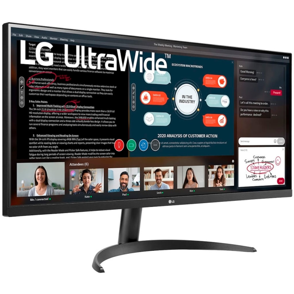 LG LED-Monitor »34WP500«, 87 cm/34 Zoll, 2560 x 1080 px, Full HD, 5 ms Reaktionszeit, 75 Hz