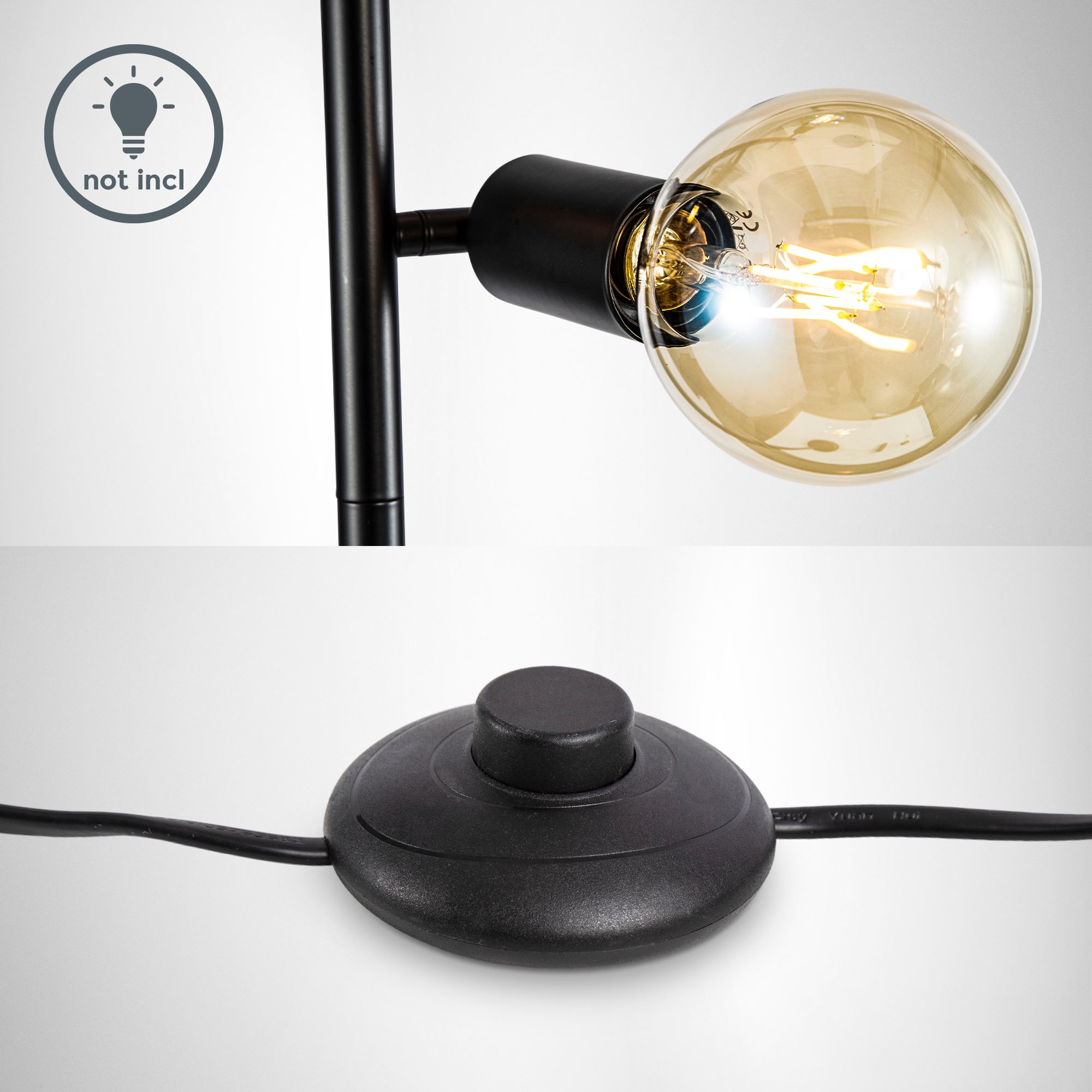 B.K.Licht Stehlampe und Tischleuchte im Set