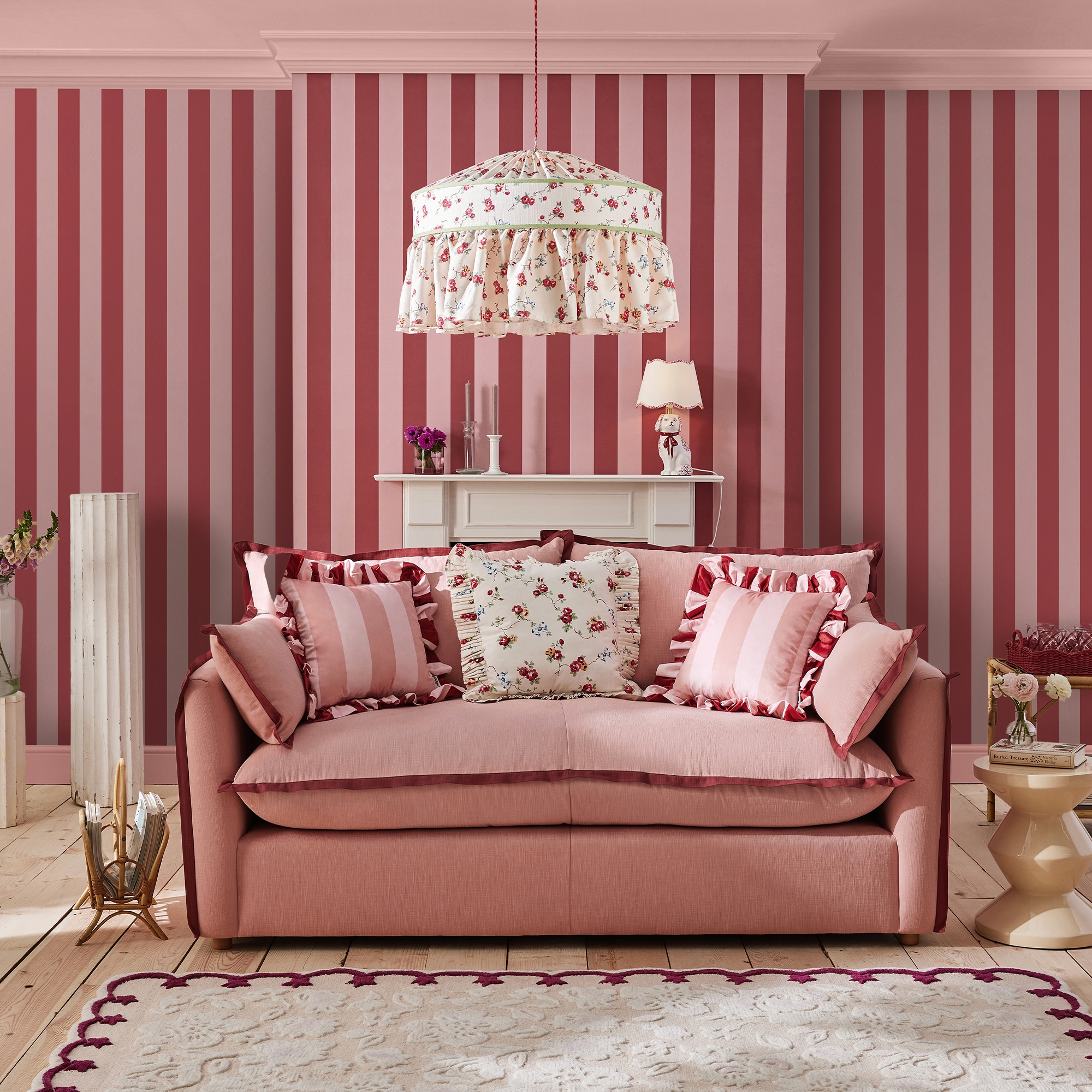 Cath Kidston Vliestapete »Canopy Stripe« gestreift glatt 10mx52cm (ca. 5m2)