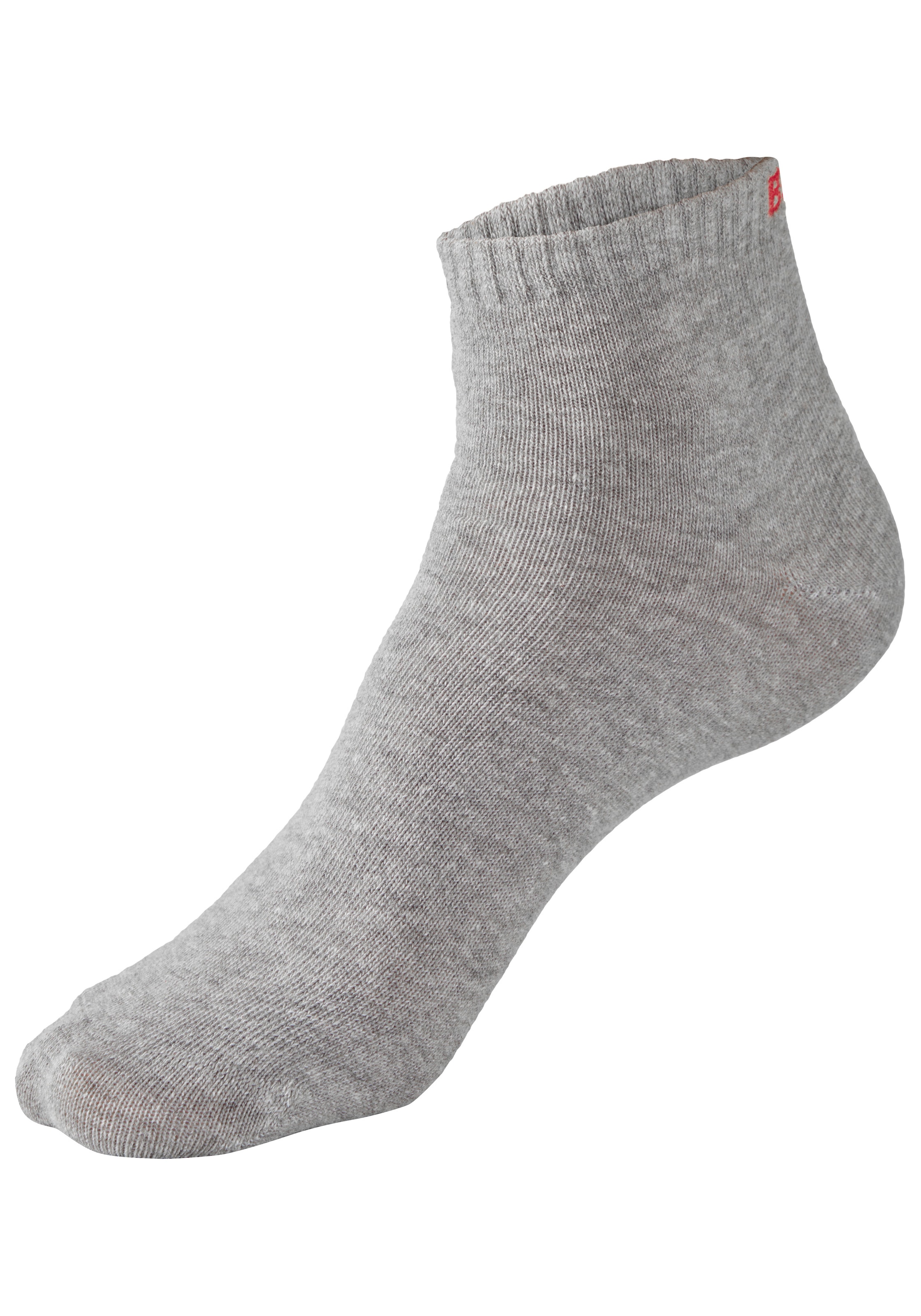 Bench. Kurzsocken »für Damen und Herren in Baumwollmischung, für Sport und Freizeit« Packung, 6 Paar tlg. mit klassischem Logoschriftzug, ohne Frottee