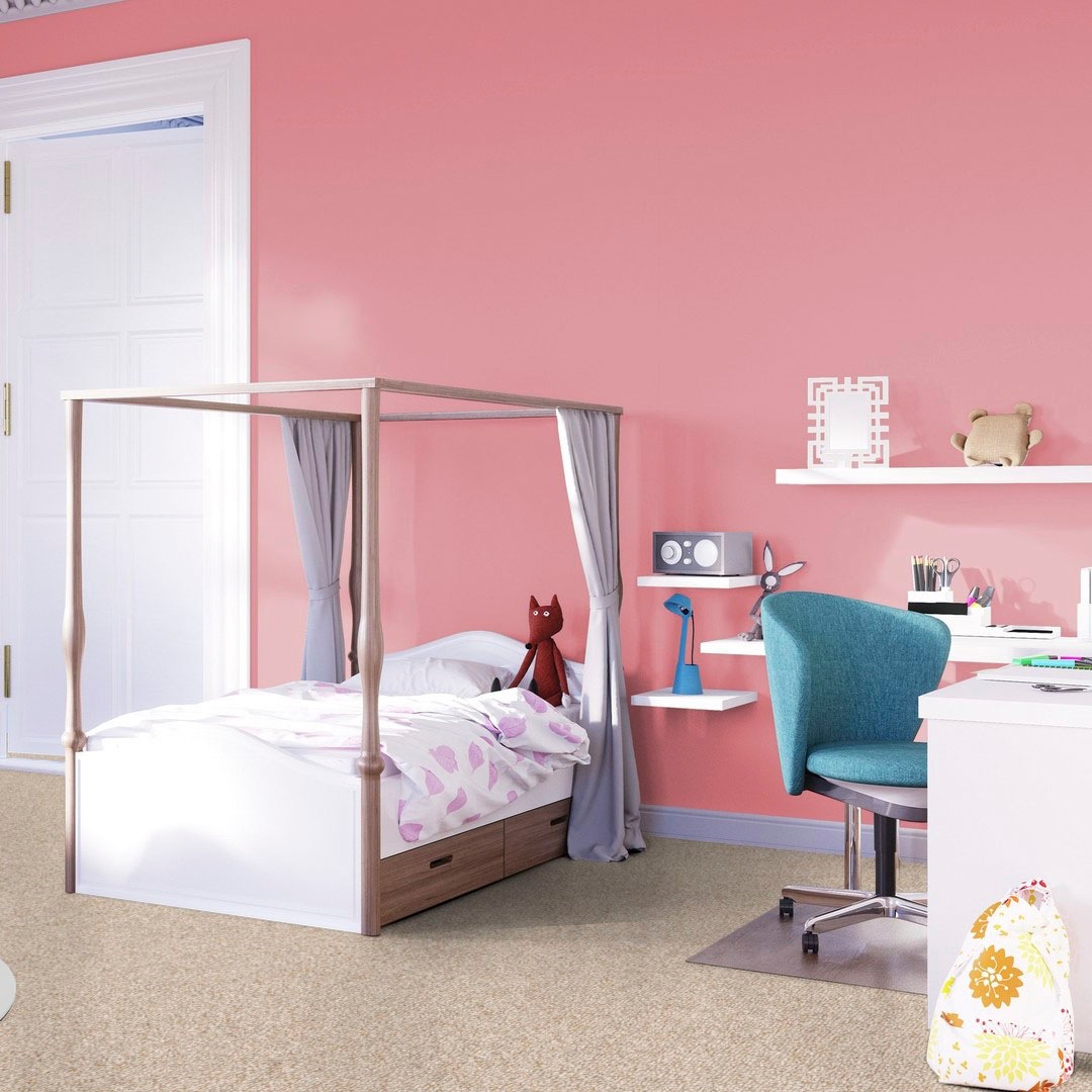 Bodenmeister Teppichboden »Baltic, Schlinge - meliert, Made in Belgium«, rechteckig, 5 mm Höhe, Wohnzimmer, Schlafzimmer, Kinderzimmer, Breite 400/500 cm