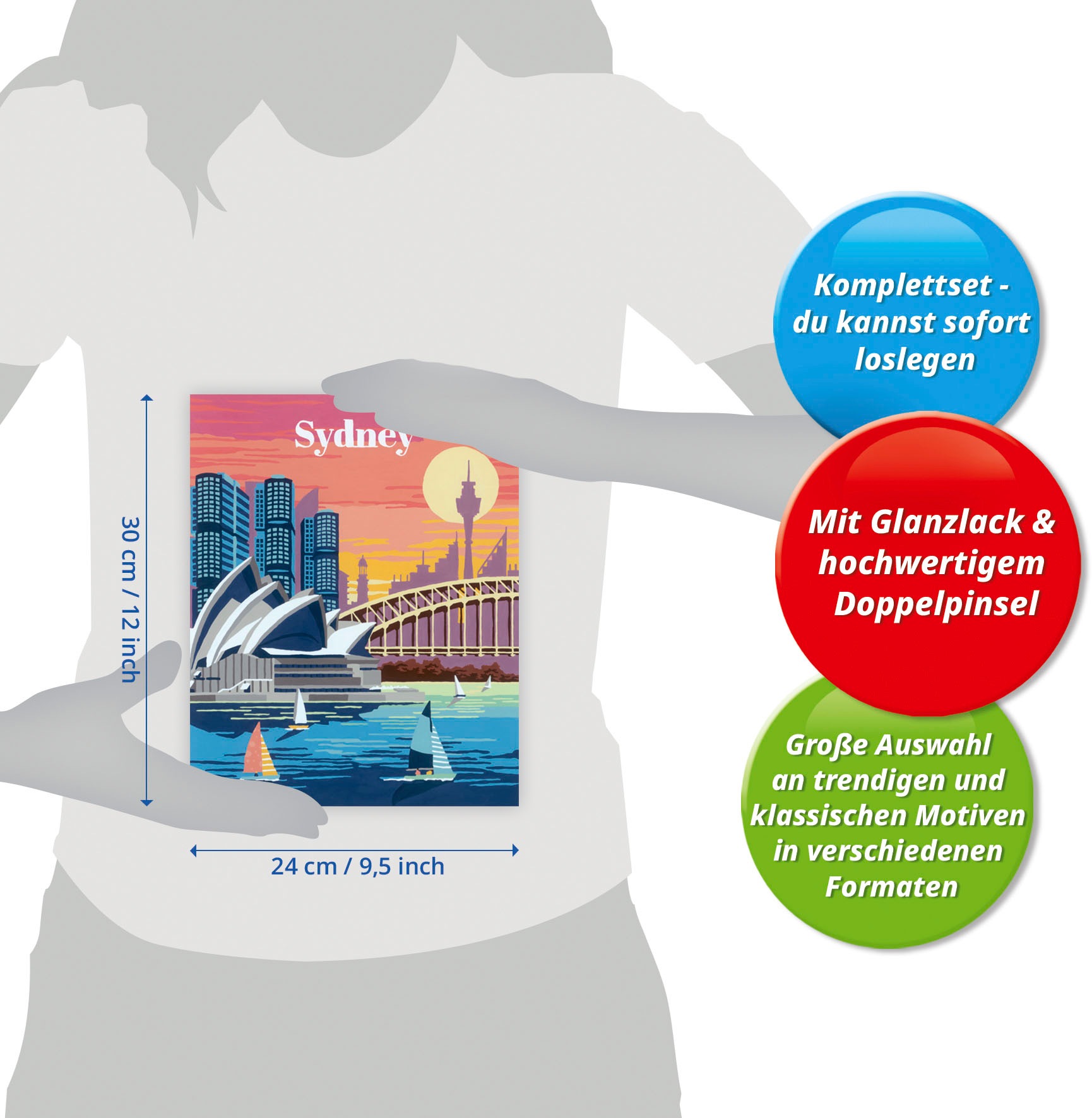 Ravensburger Malen nach Zahlen »CreArt, Colorful Sydney«, Made in Europe