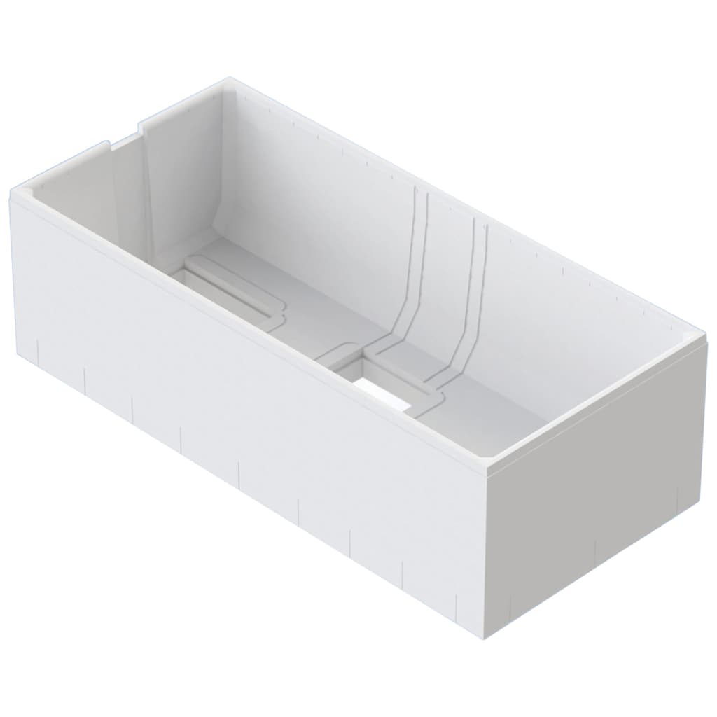 OTTOFOND Badewanne »Cubic«, (Komplett-Set, 3 tlg.)