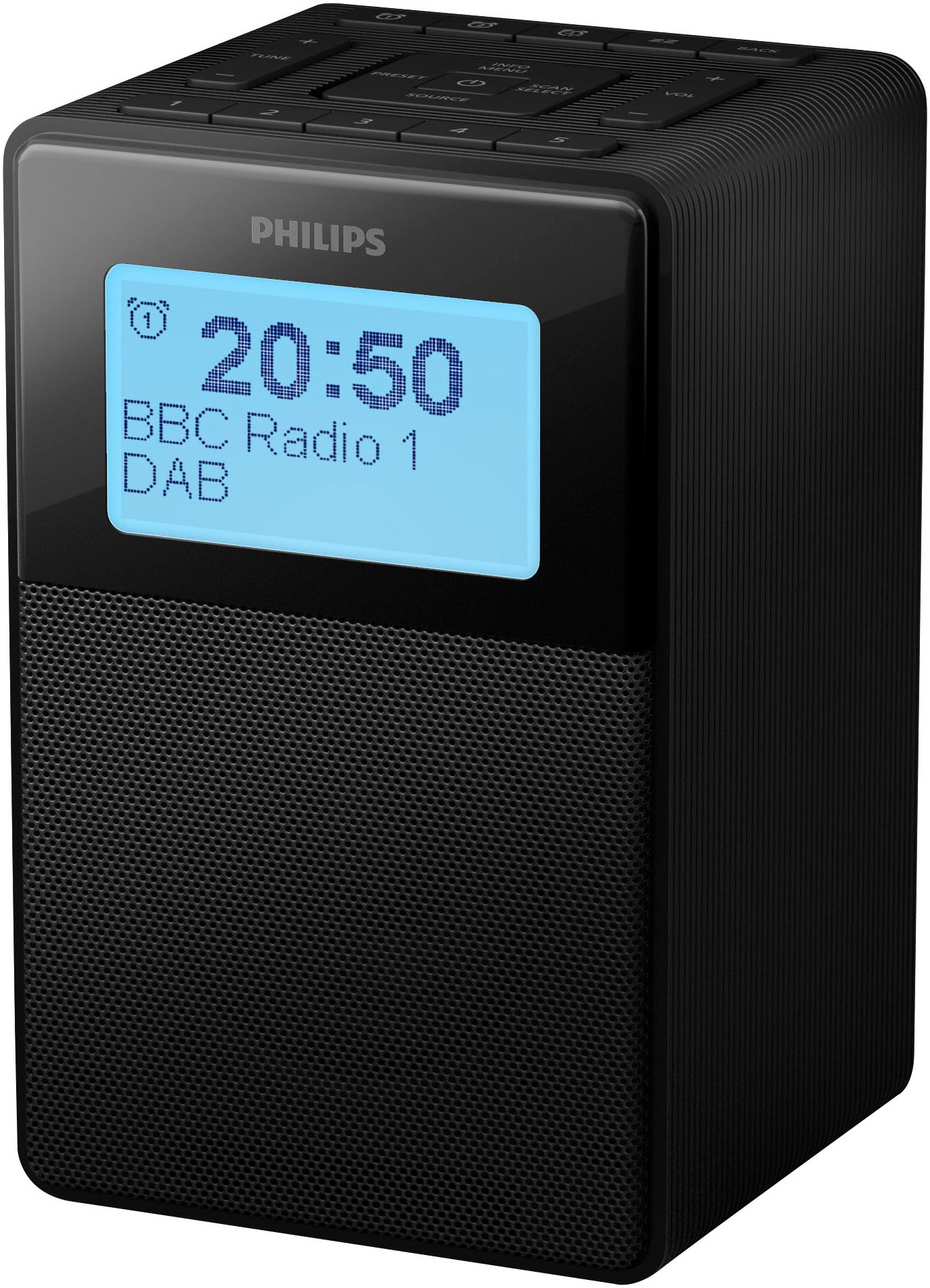 Philips Uhrenradio »TAR5100«, (Bluetooth UKW mit RDS-Digitalradio (DAB+)-FM-Tuner 2,5 W)