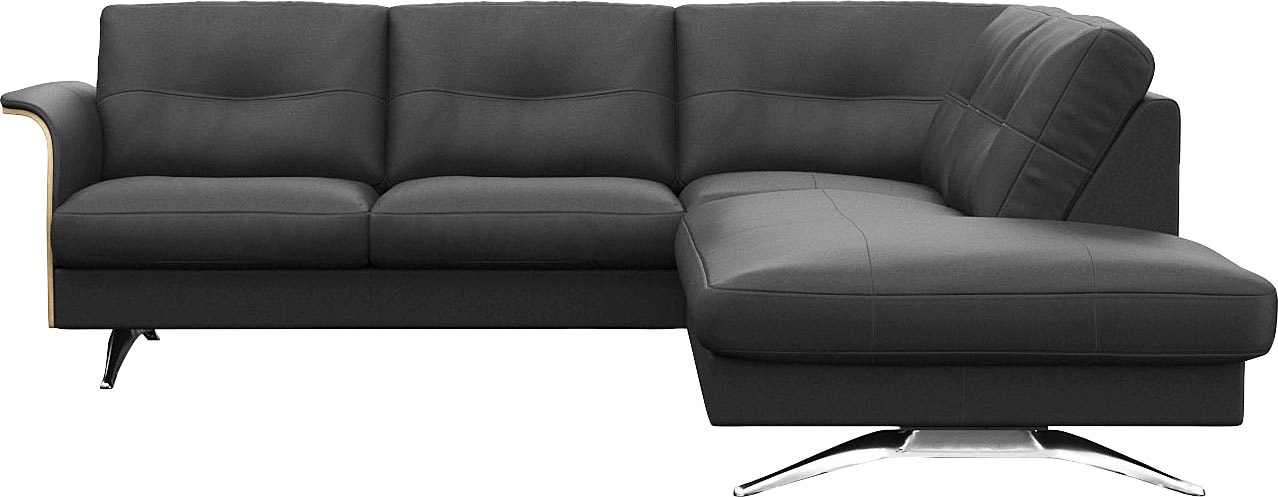 FLEXLUX Ecksofa »Glow, super bequem durch hochwertigem Sitzaufbau mit Feder günstig online kaufen