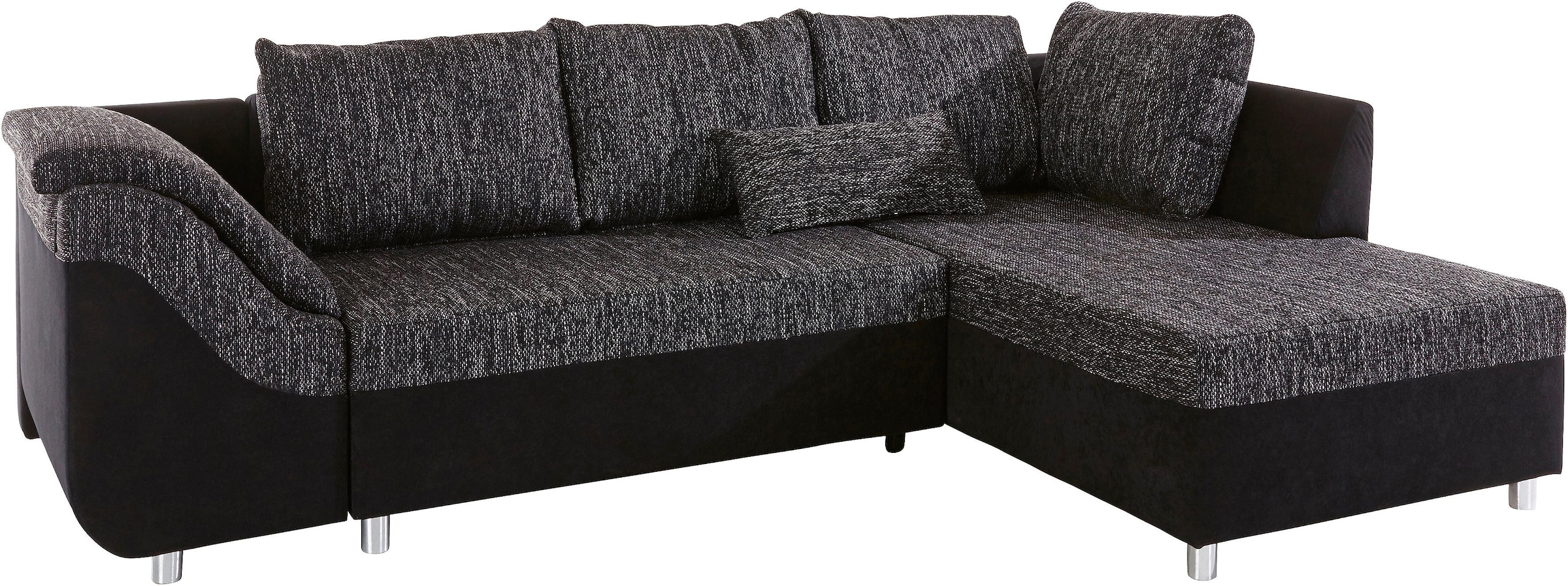 COLLECTION AB Ecksofa »Sally L-Form«, mit und ohne Bettfunktion, inklusive loser Rücken- und Zierkissen