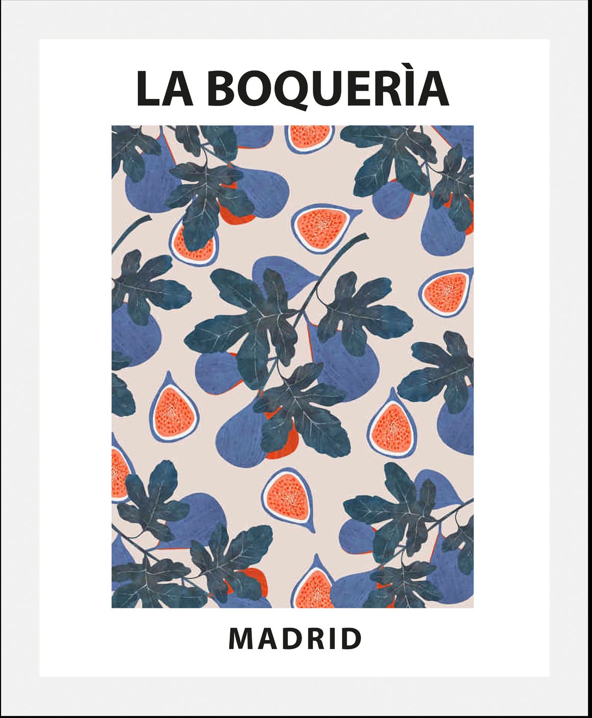 queence Bild »La boquerìa«, (1 St.), HD Premium Poster-Druck inkl. Holzrahm günstig online kaufen
