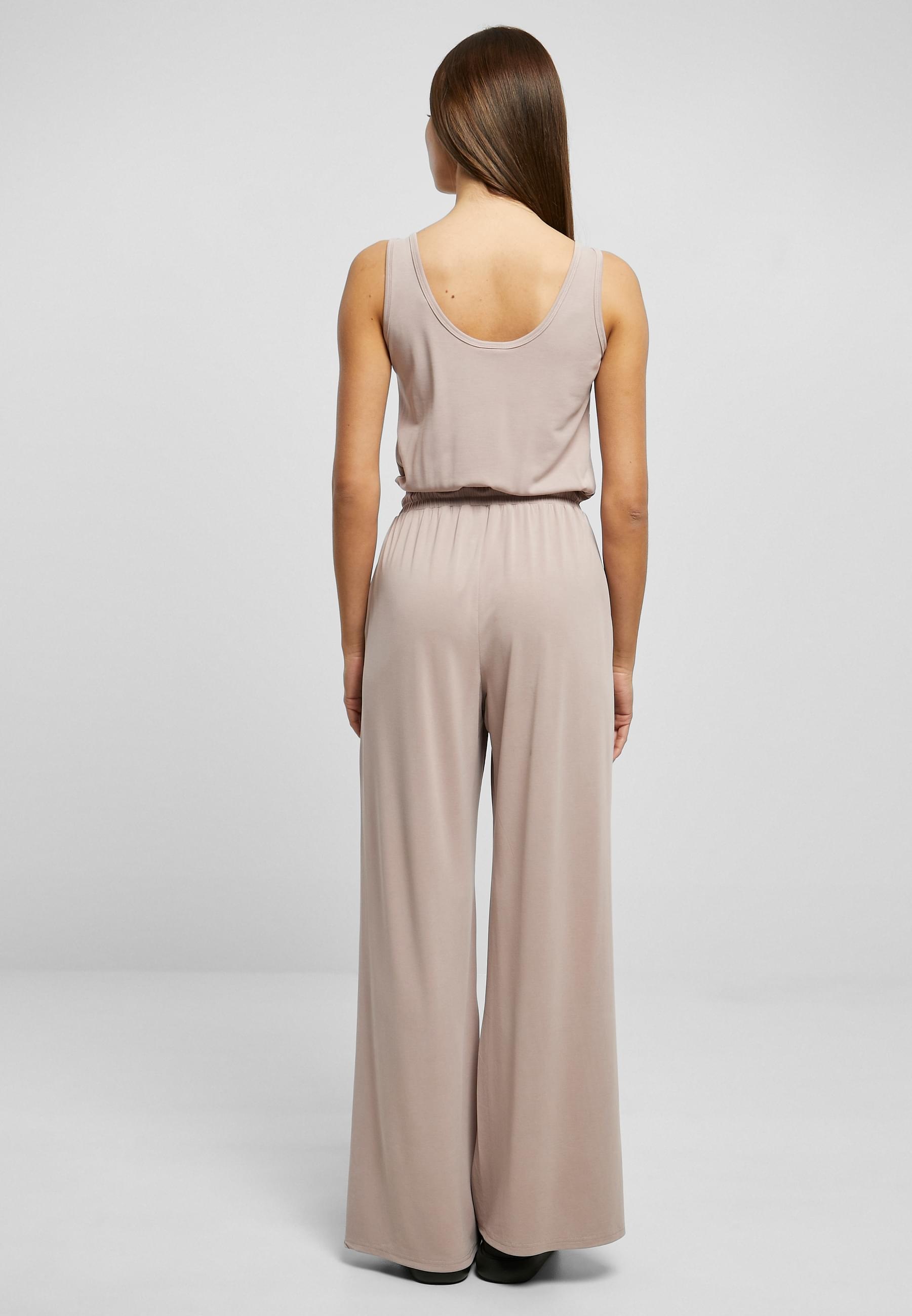 URBAN CLASSICS Jumpsuit »Urban Classics Damen Ladies Long Sleevless Modal Jumpsuit« 1 Stk.