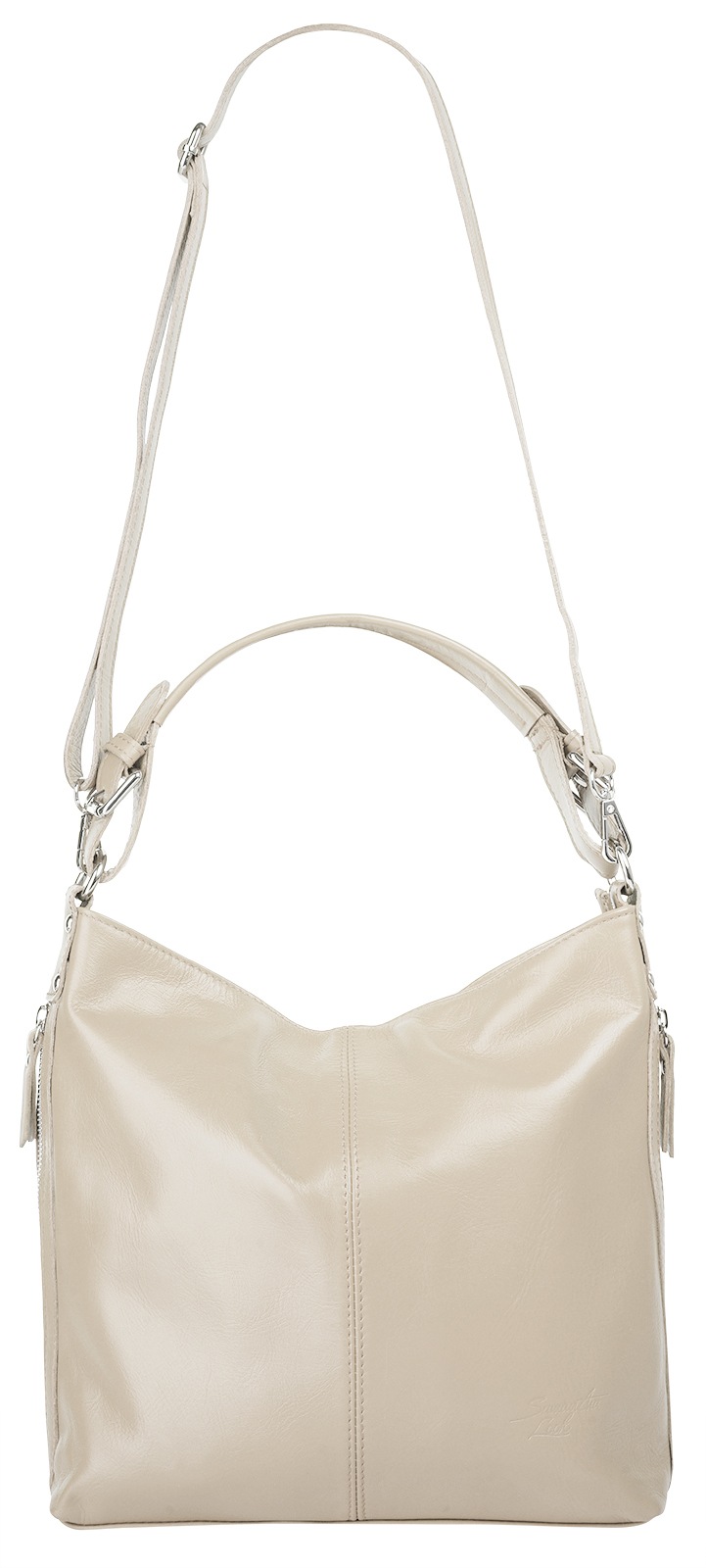 Samantha Look Henkeltasche, echt Leder, Made in Italy