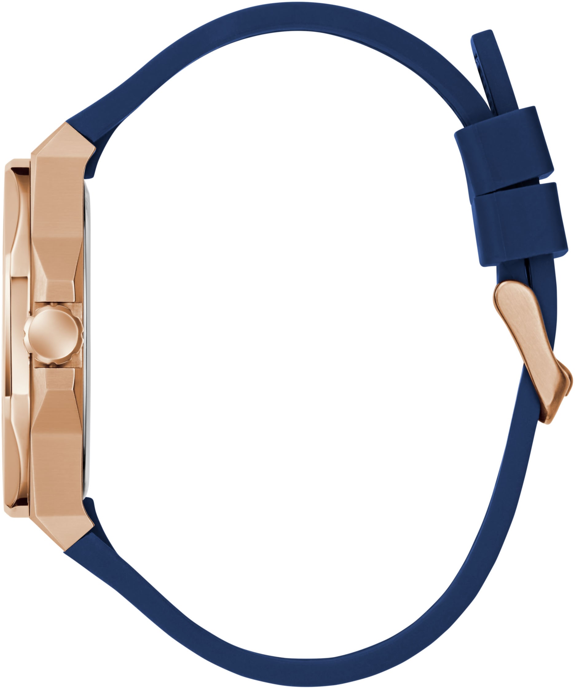 Guess Quarzuhr »EMPEROR«, Armbanduhr, Herrenuhr, Silikonarmband, Geschenkidee, analog