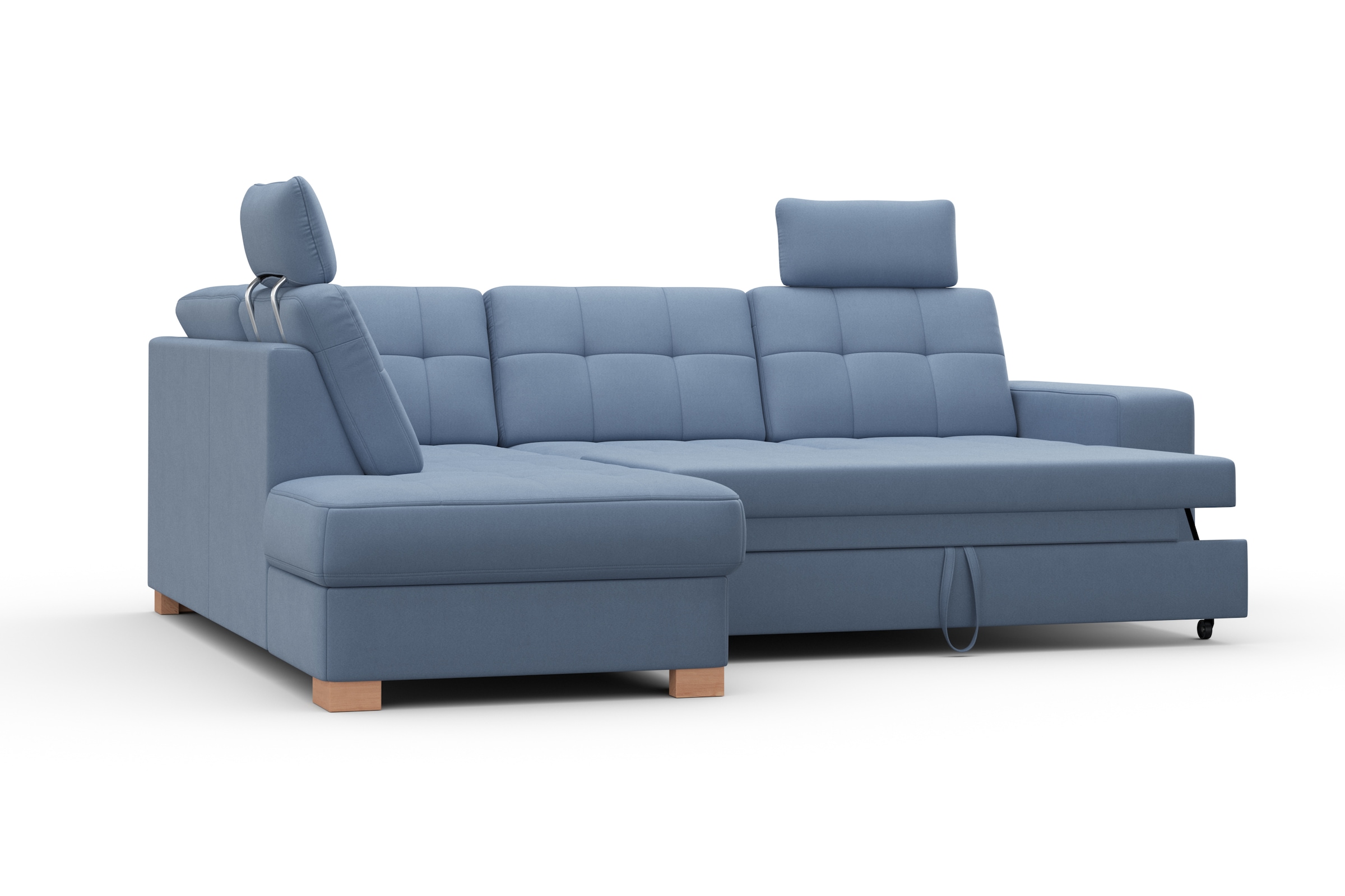 sit&more Ecksofa »Quincy L-Form«, wahlweise mit Bettfunktion und Bettkasten
