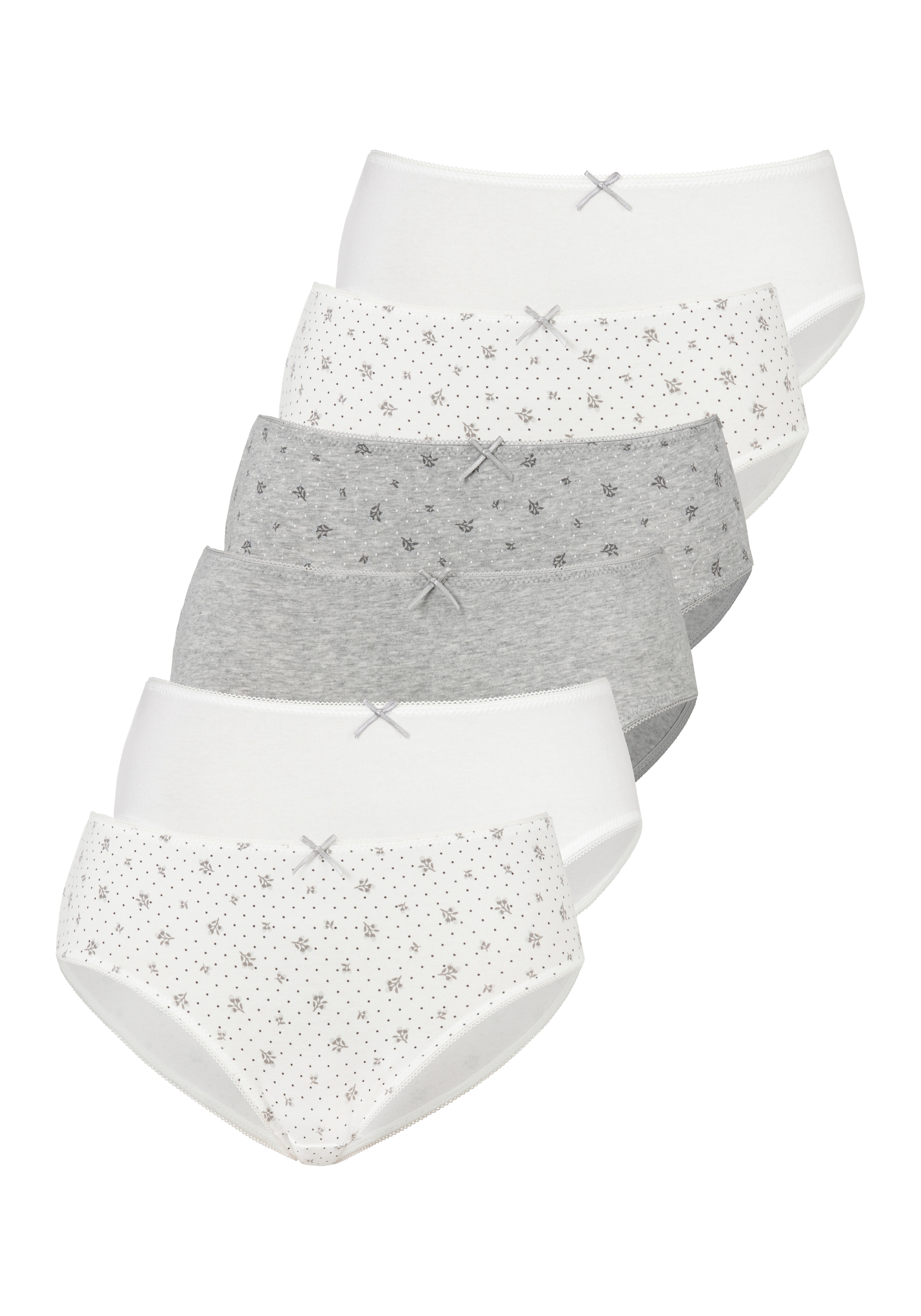 petite fleur Jazz-Pants Slips, (6er-Pack), aus elastischer Baumwolle