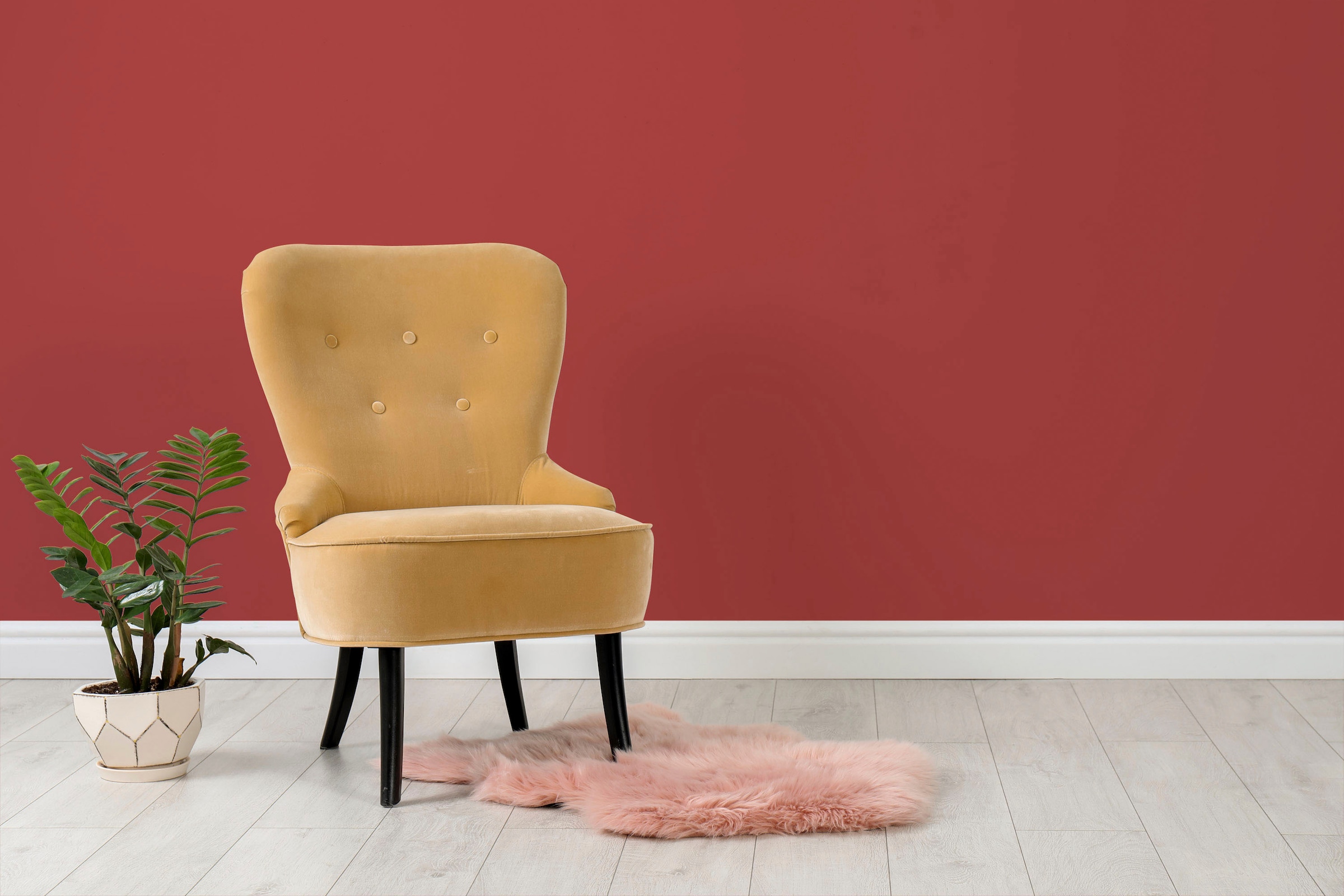 A.S. Création Wand- und Deckenfarbe »Seidenmatt Innenfarbe THE COLOR KITCHEN« für Wohnzimmer Schlafzimmer Flur Küche, versch. Rottöne