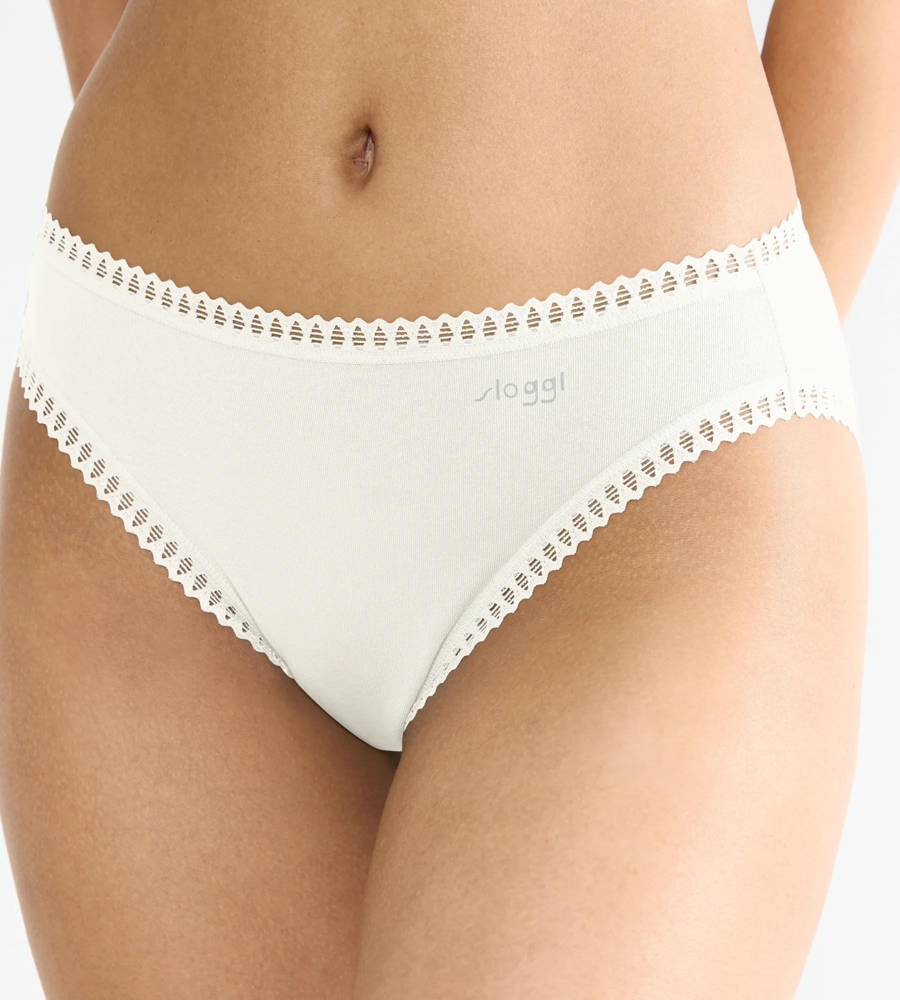 sloggi Slip »GO Crush« 3er Pack,  mit Spitzendetails, Multipack, hoher Beinausschnitt