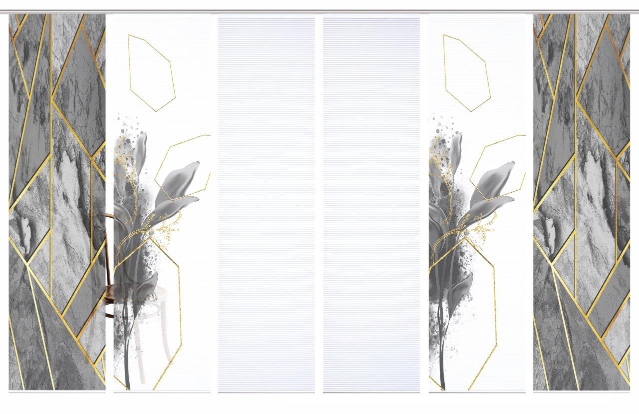 HOME in green Schiebegardine »SIGNUM« Paneelwagen 6 Stk. tlg. SET DIGITALDR günstig online kaufen