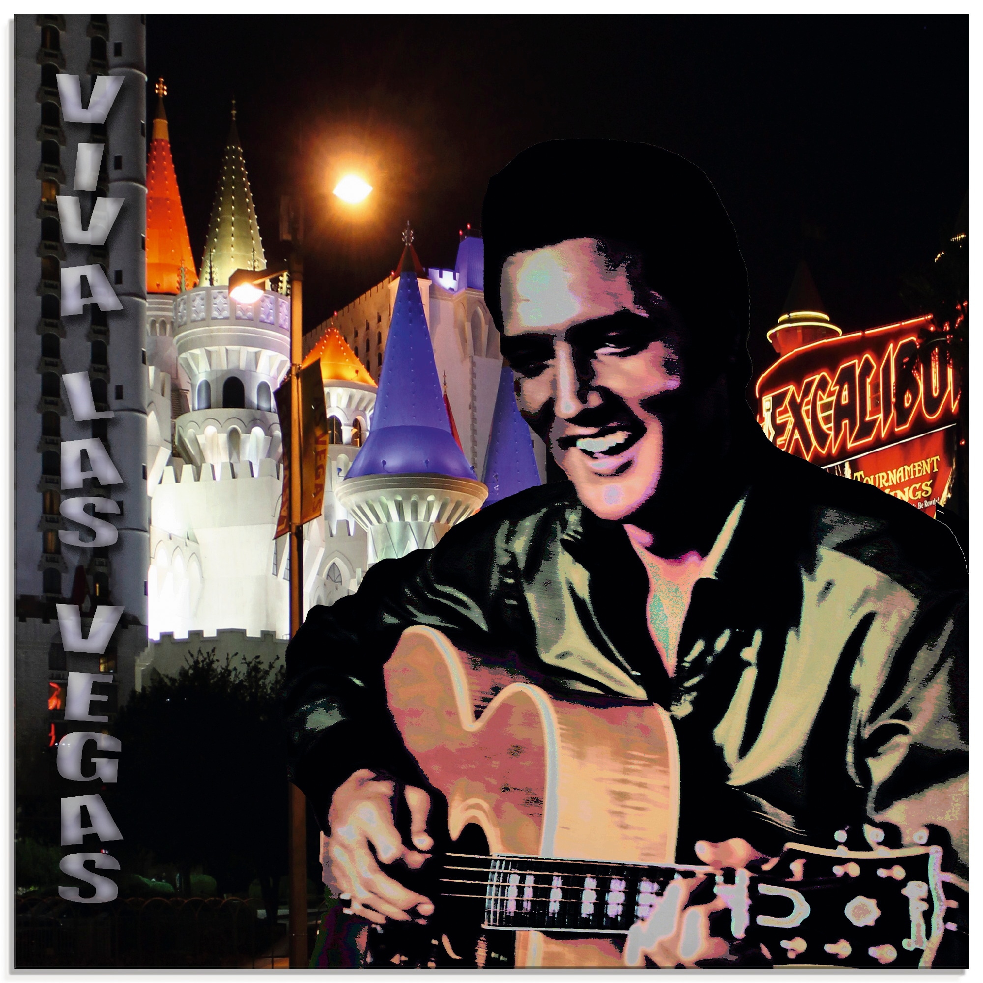 Artland Glasbild »Elvis Presley« Bilder von berühmten Musikern 1 Stk. tlg. günstig online kaufen