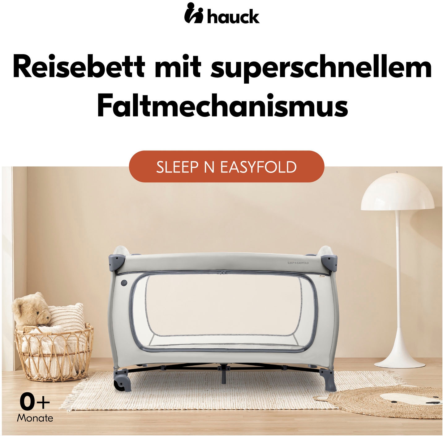 Hauck Baby-Reisebett »Sleep N Easyfold« Vorderausstieg; inkl. Transporttasche