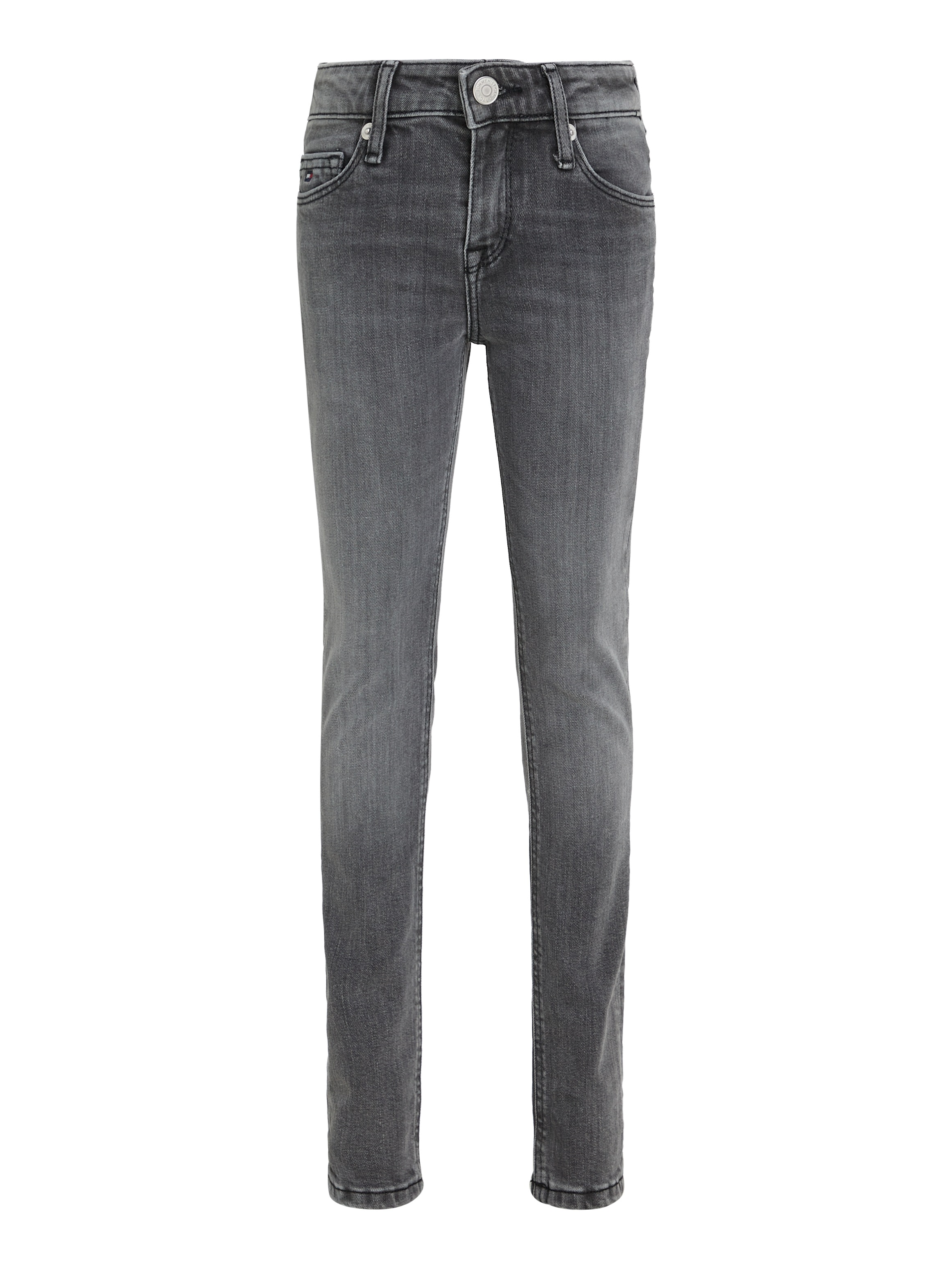 Tommy Hilfiger Skinny-fit-Jeans »NORA SKINNY MID GREY WASH DENIM«, Kinder bis 16 Jahre mit Logoprägung